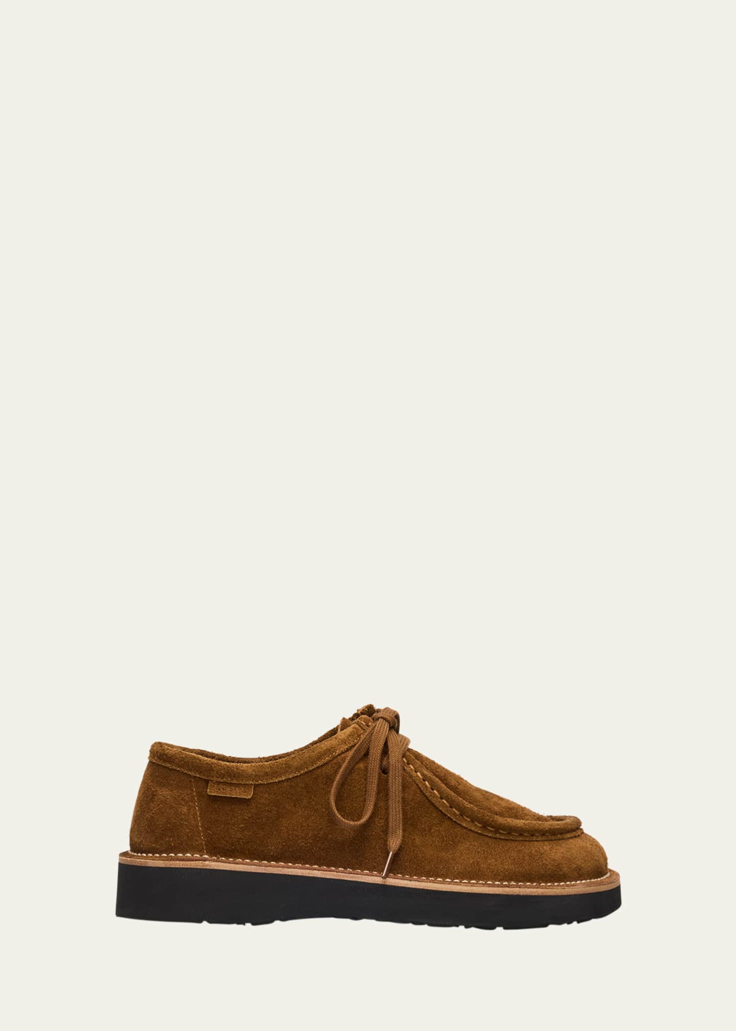 Loewe Faro Suede Lace-Up Derby Shoes - Bergdorf Goodman