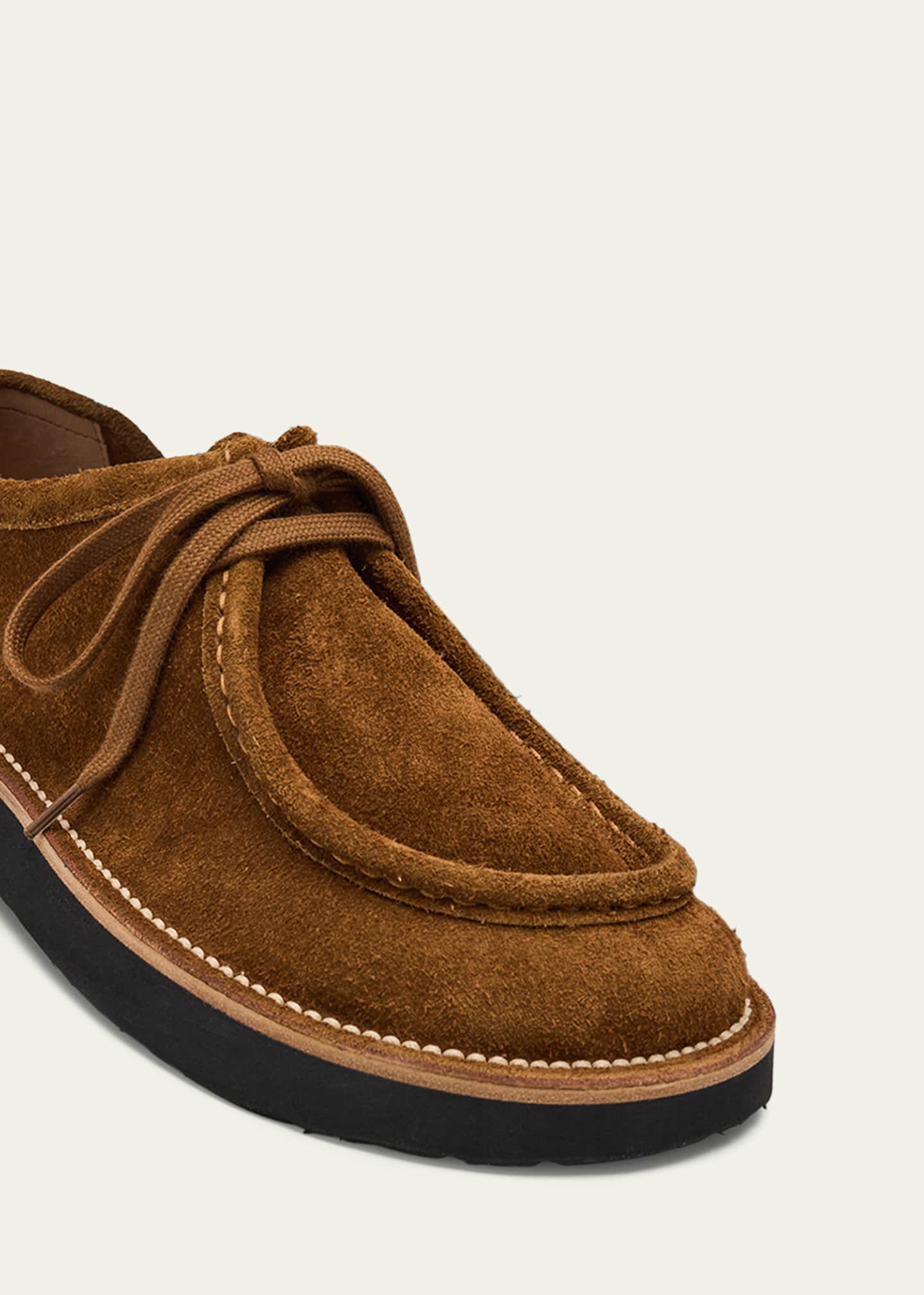 Loewe Faro Suede Lace-Up Derby Shoes - Bergdorf Goodman