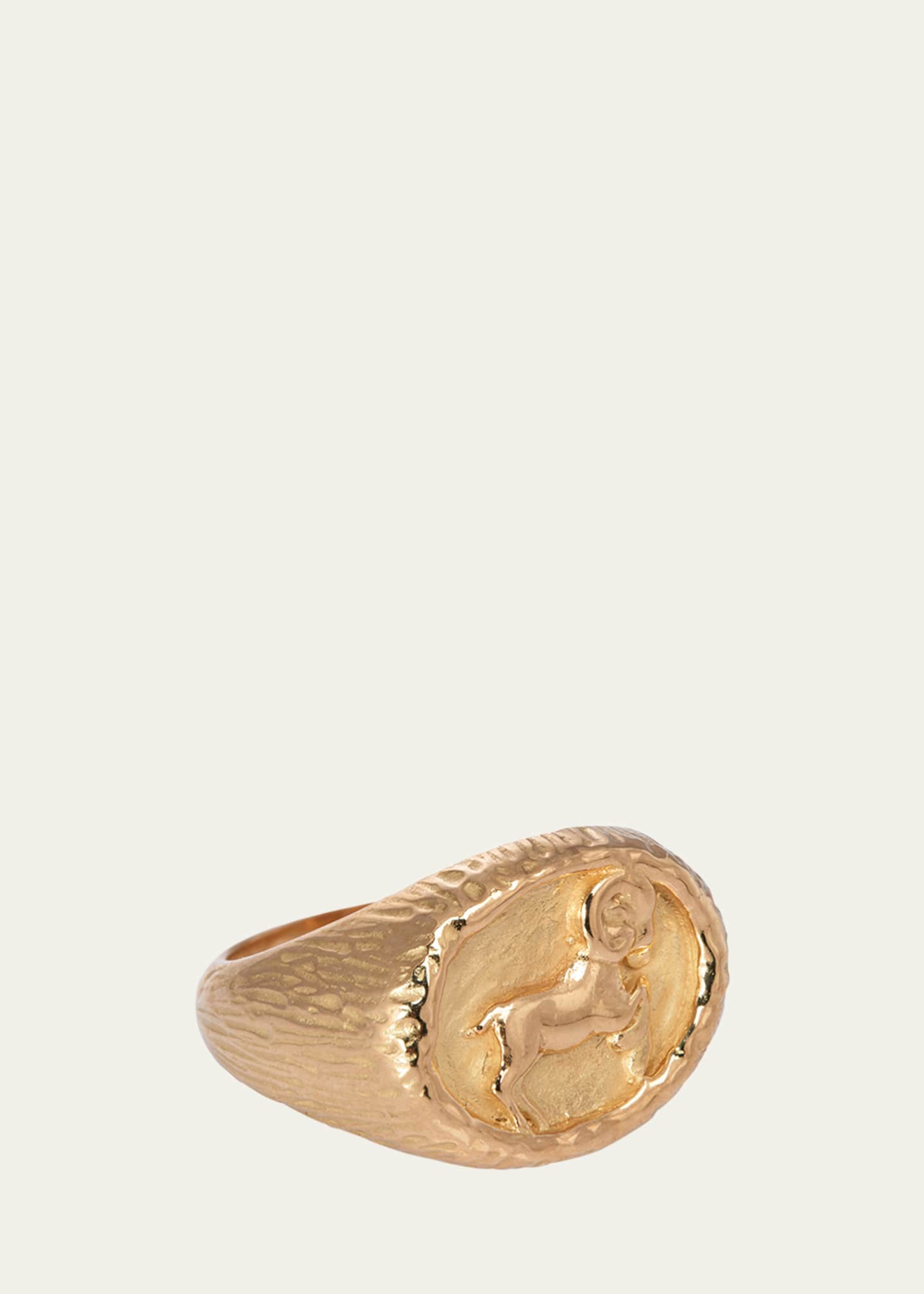 Sidney Garber ZODIAC 18K Yellow Gold Aries Zodiac Ring