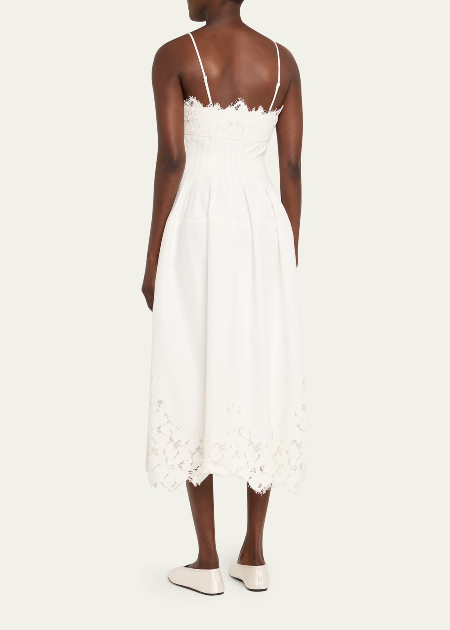 Lilianna Sleeveless Lace Midi Dress
