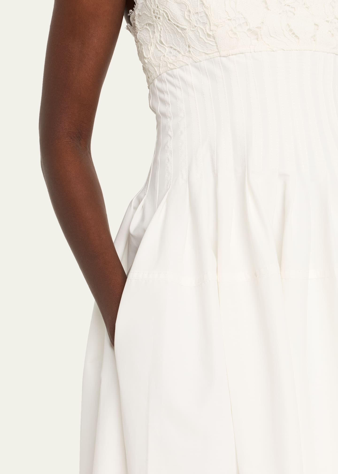 Lilianna Sleeveless Lace Midi Dress