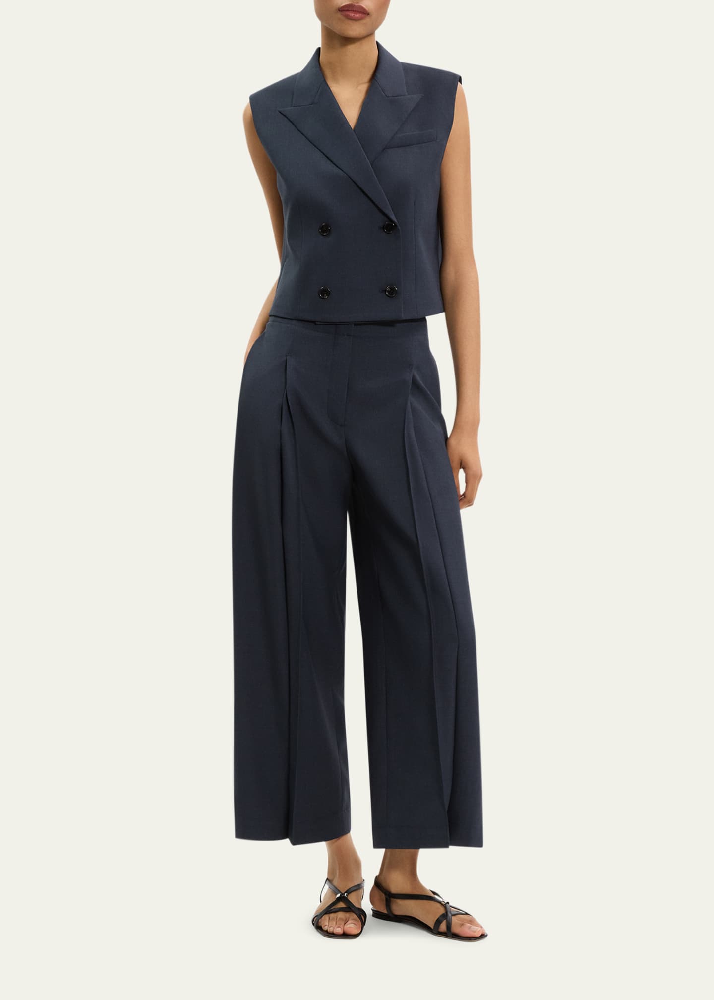Deep Pleat Pants