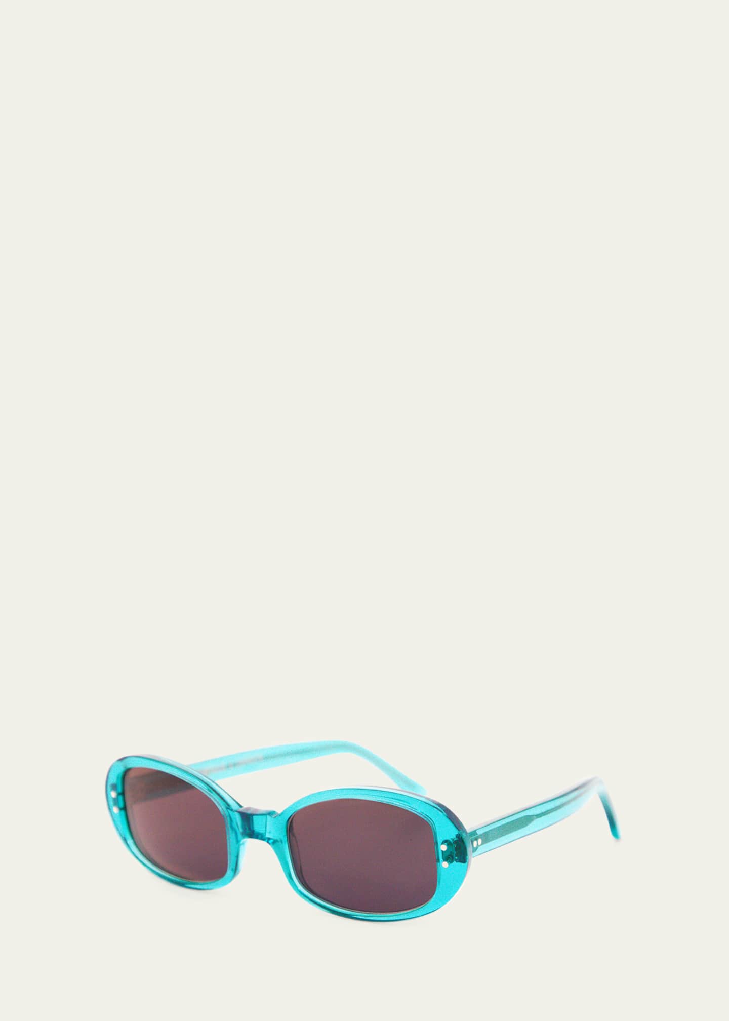 Selima Optique x Zankov Carolyn Oval Acetate Sunglasses Image 2 of 3