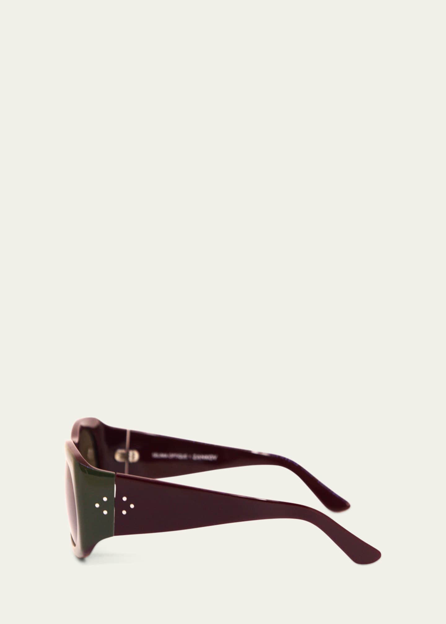 Selima Optique x Zankov Aleksandr Square Acetate Sunglasses Image 3 of 3
