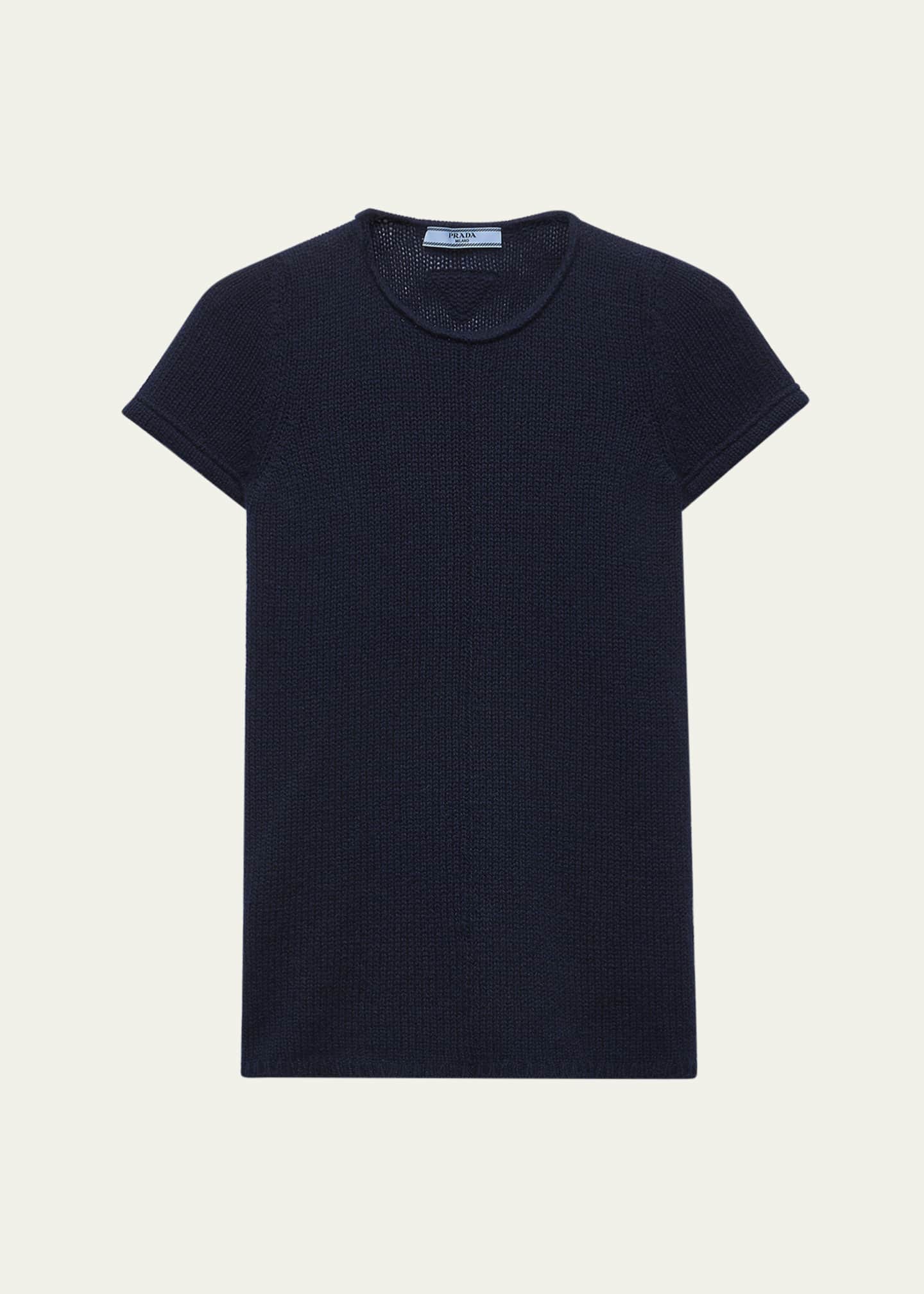 Prada Short Sleeve Cashmere Sweater Image 1 of 5