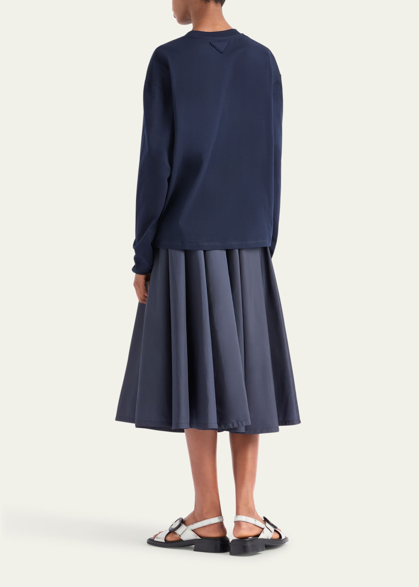 Prada Re-Nylon Pleated Full Skirt Image 3 of 5