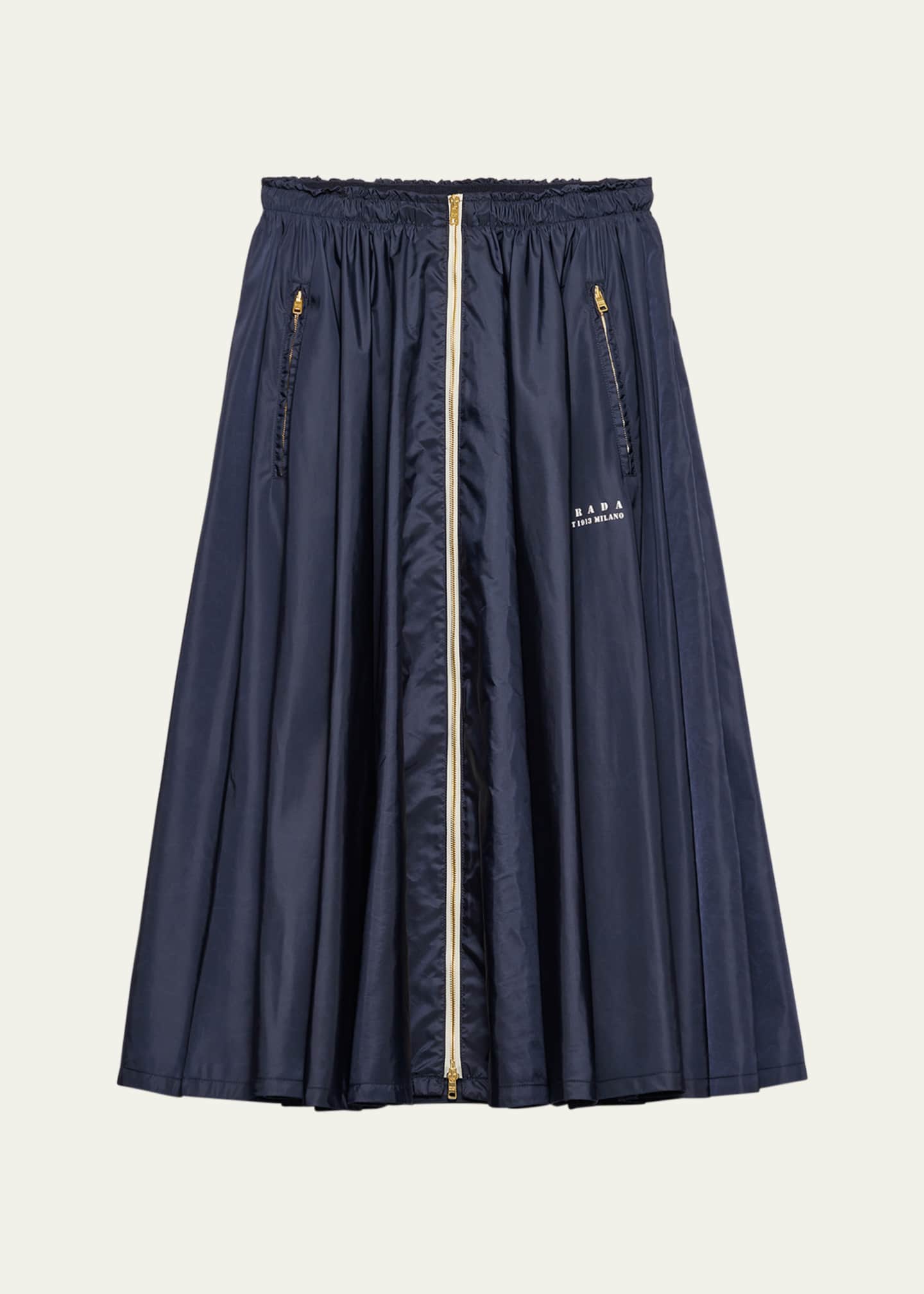 Prada Re-Nylon Pleated Full Skirt Image 1 of 5
