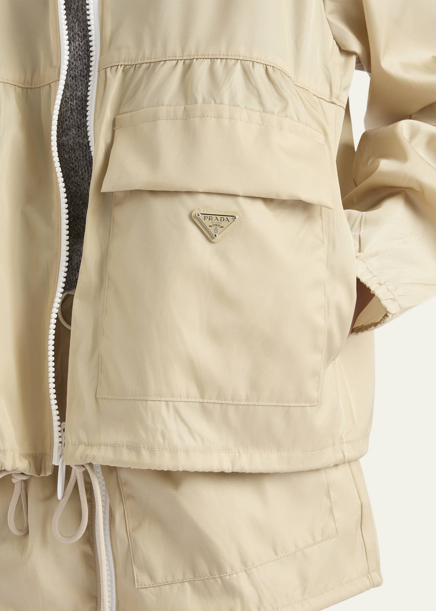 Prada Re-Nylon Zip Up Jacket Image 5 of 5