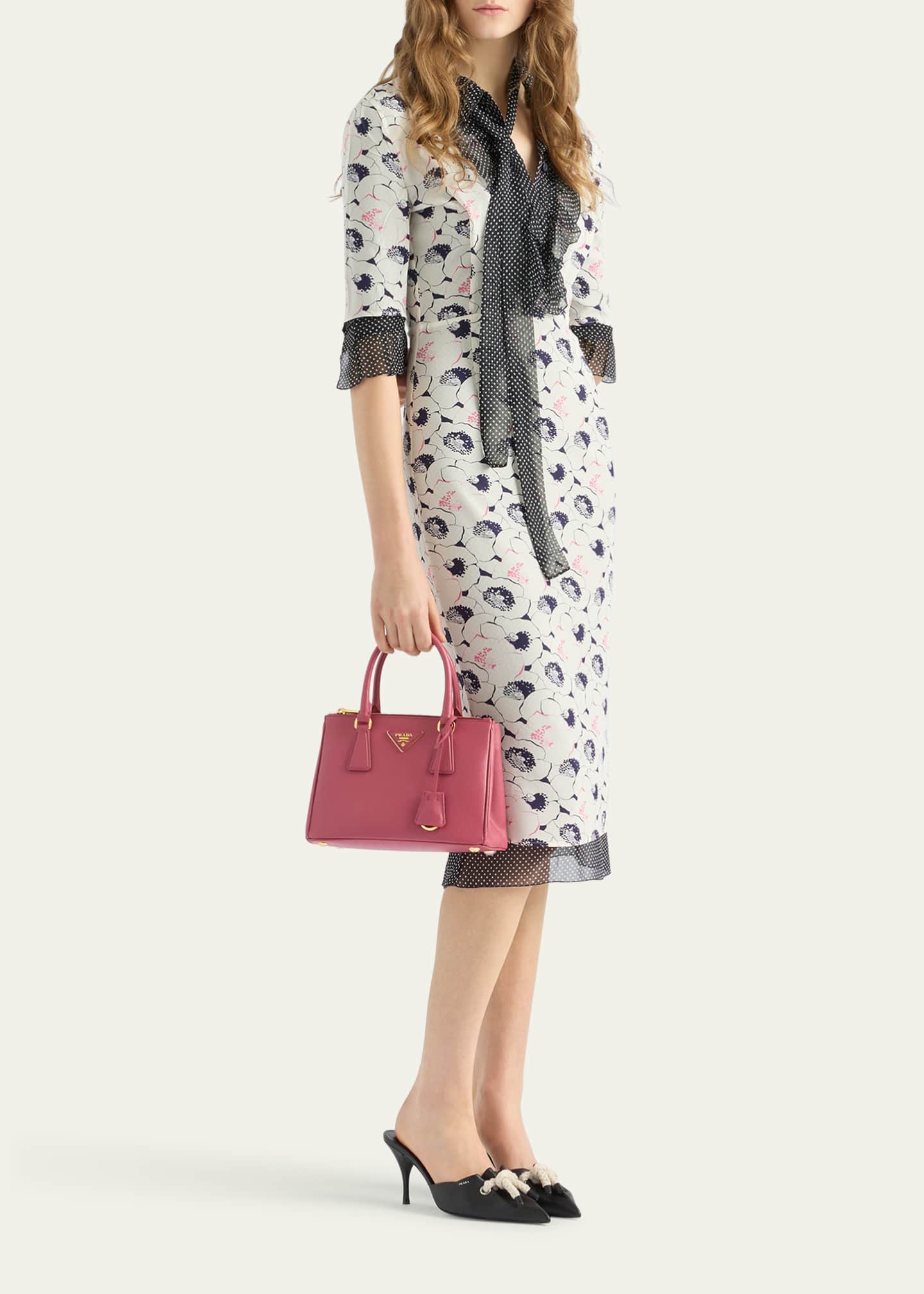 Prada Printed Georgette Ruffled dress Image 2 of 3