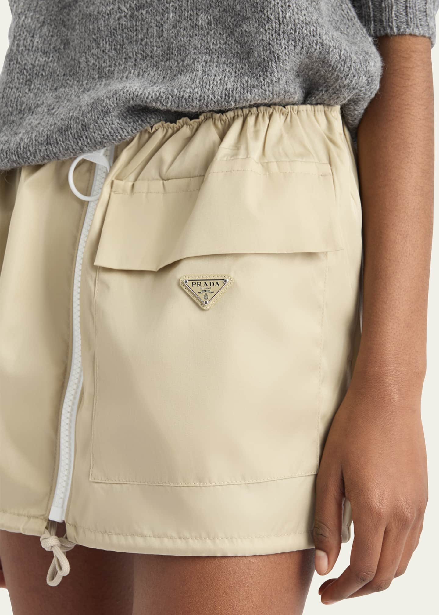 Prada Re-Nylon Drawstring Mini Skirt Image 5 of 5