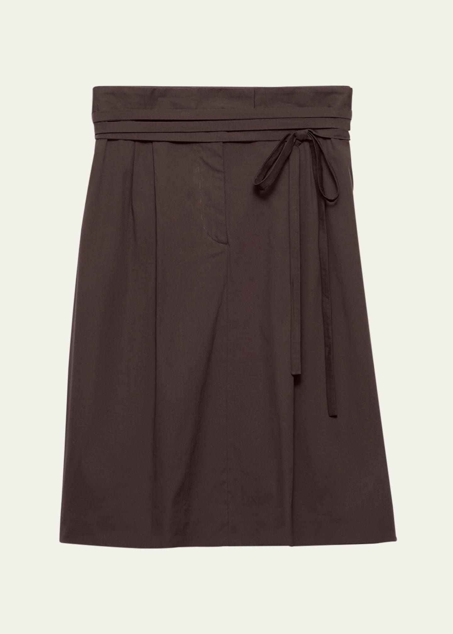 Prada Poplin Poplin Wrap Skirt Image 1 of 5