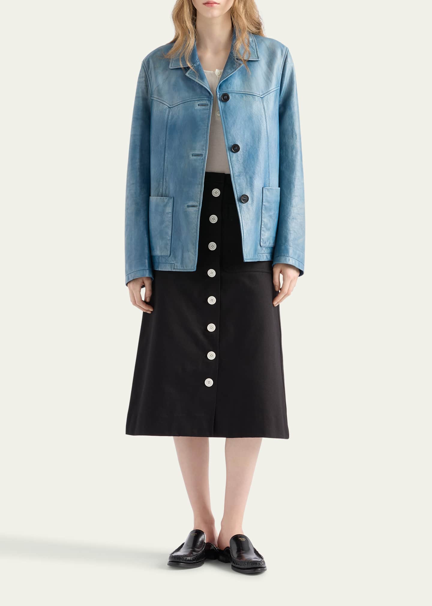 Prada Napa Leather Jacket Image 2 of 4