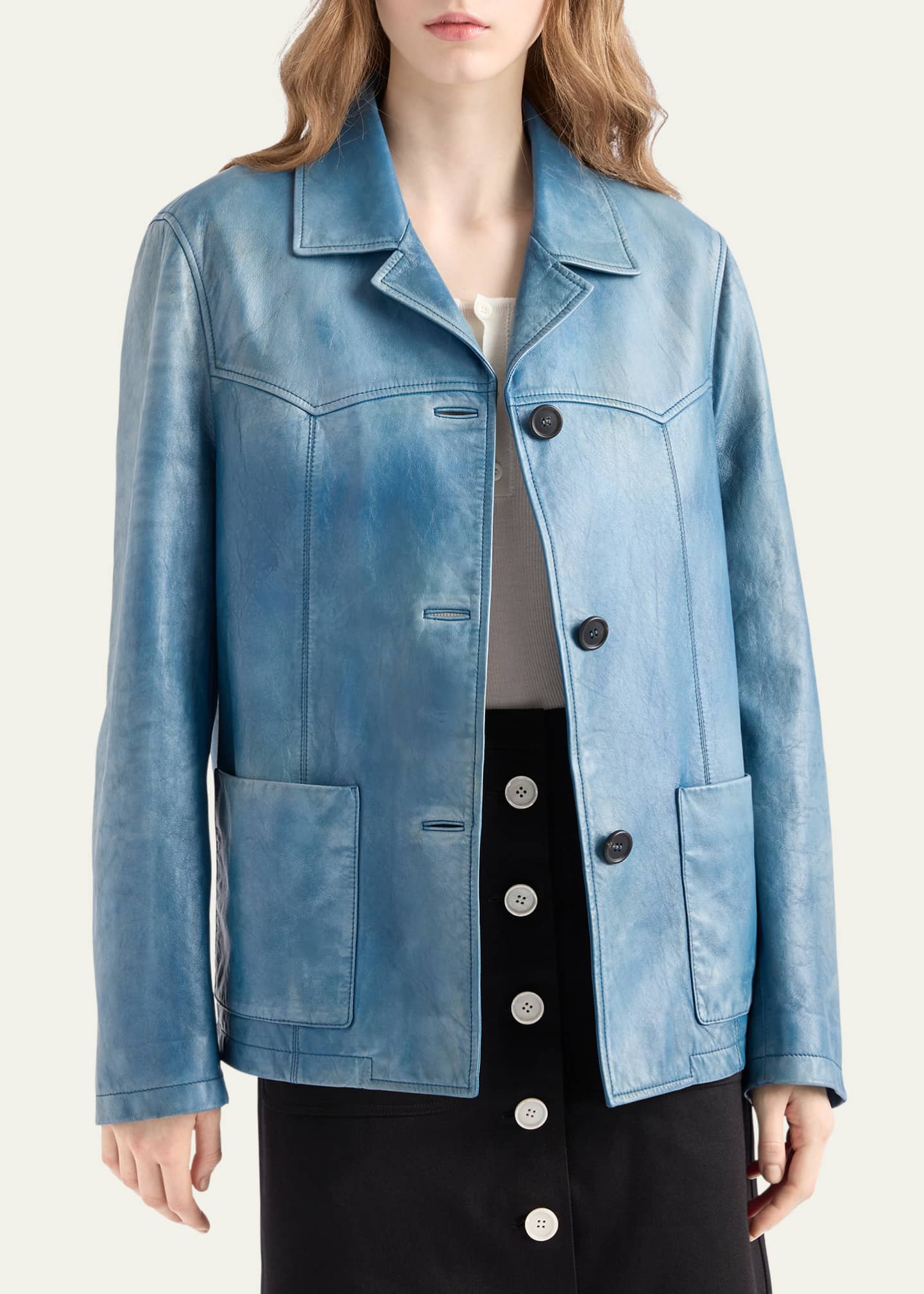 Prada Napa Leather Jacket Image 4 of 4
