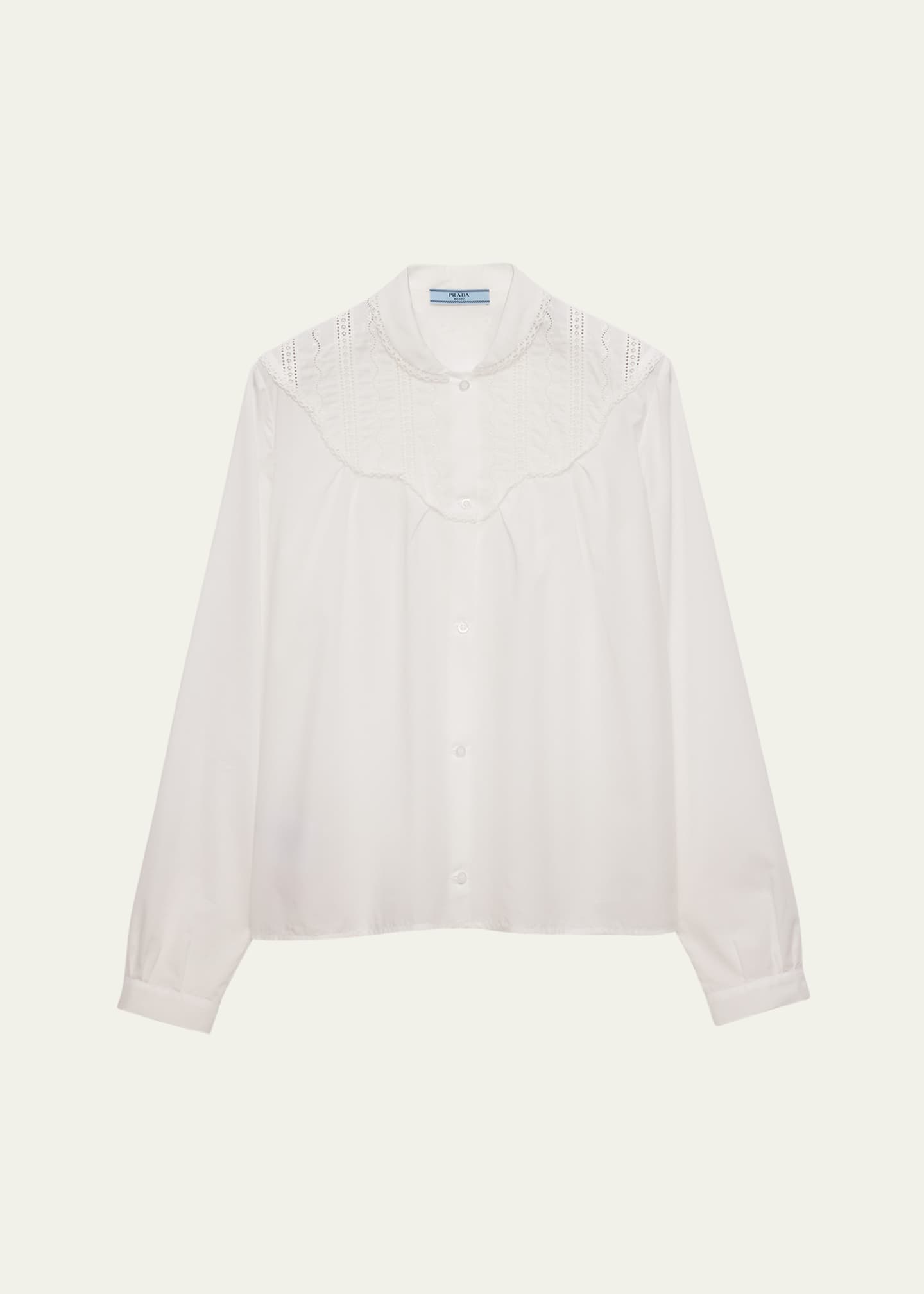 Prada Batista Embroidered Blouse Image 1 of 5