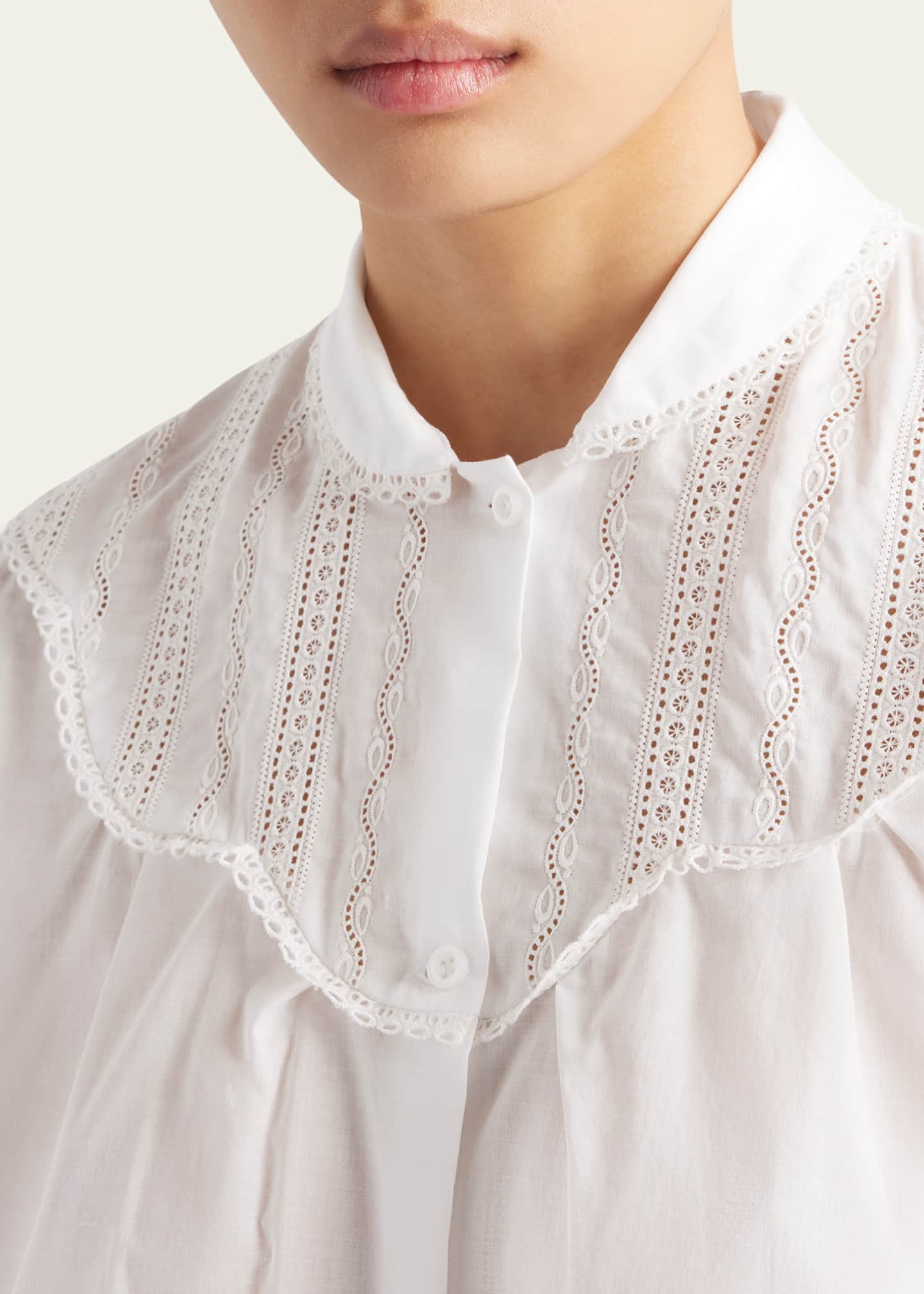 Prada Batista Embroidered Blouse Image 5 of 5