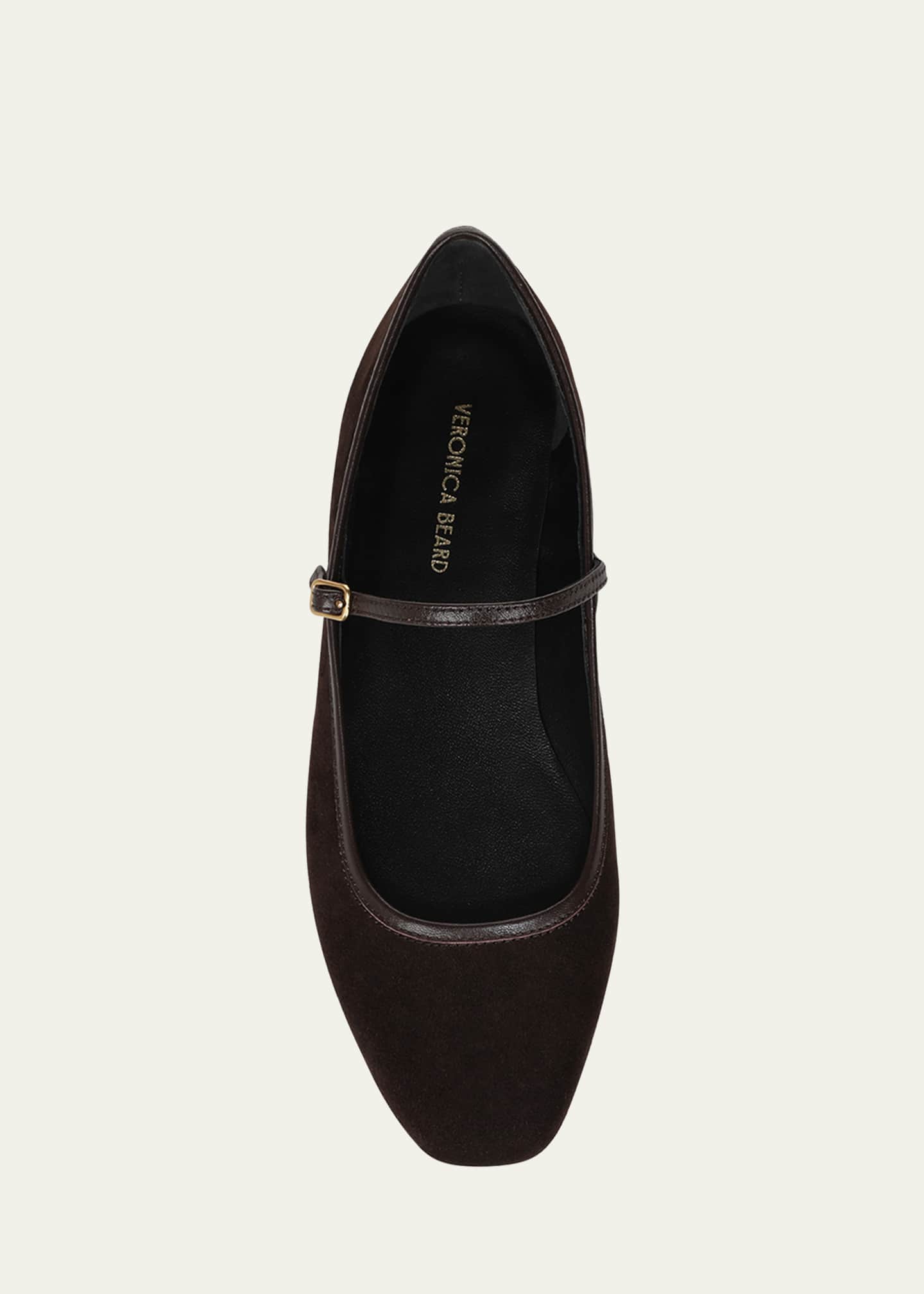 Veronica Beard Ellie Suede Mary Jane Ballerina Flats Image 4 of 4