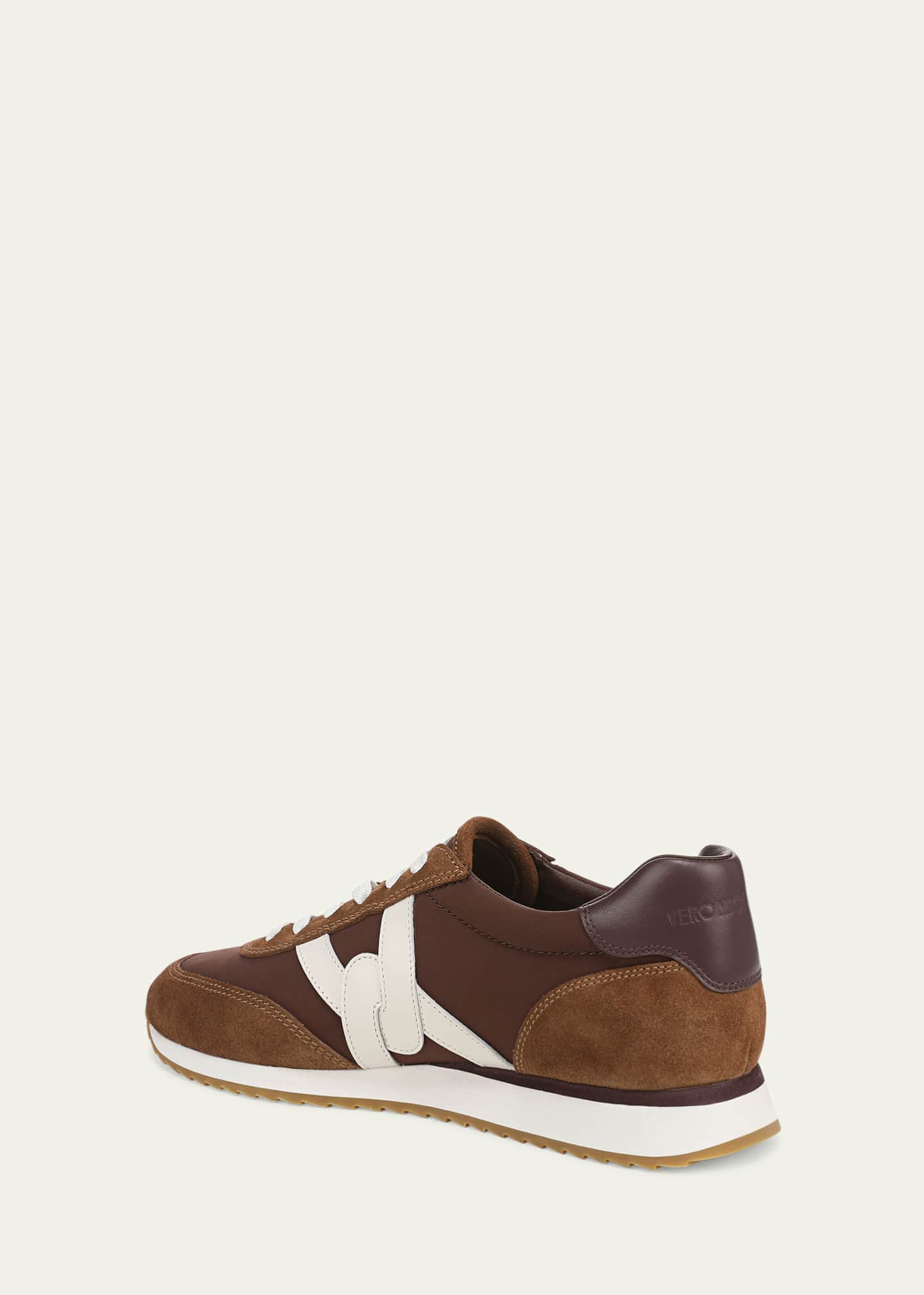 Veronica Beard Penrose Mixed Leather Low-Top Sneakers Image 3 of 4