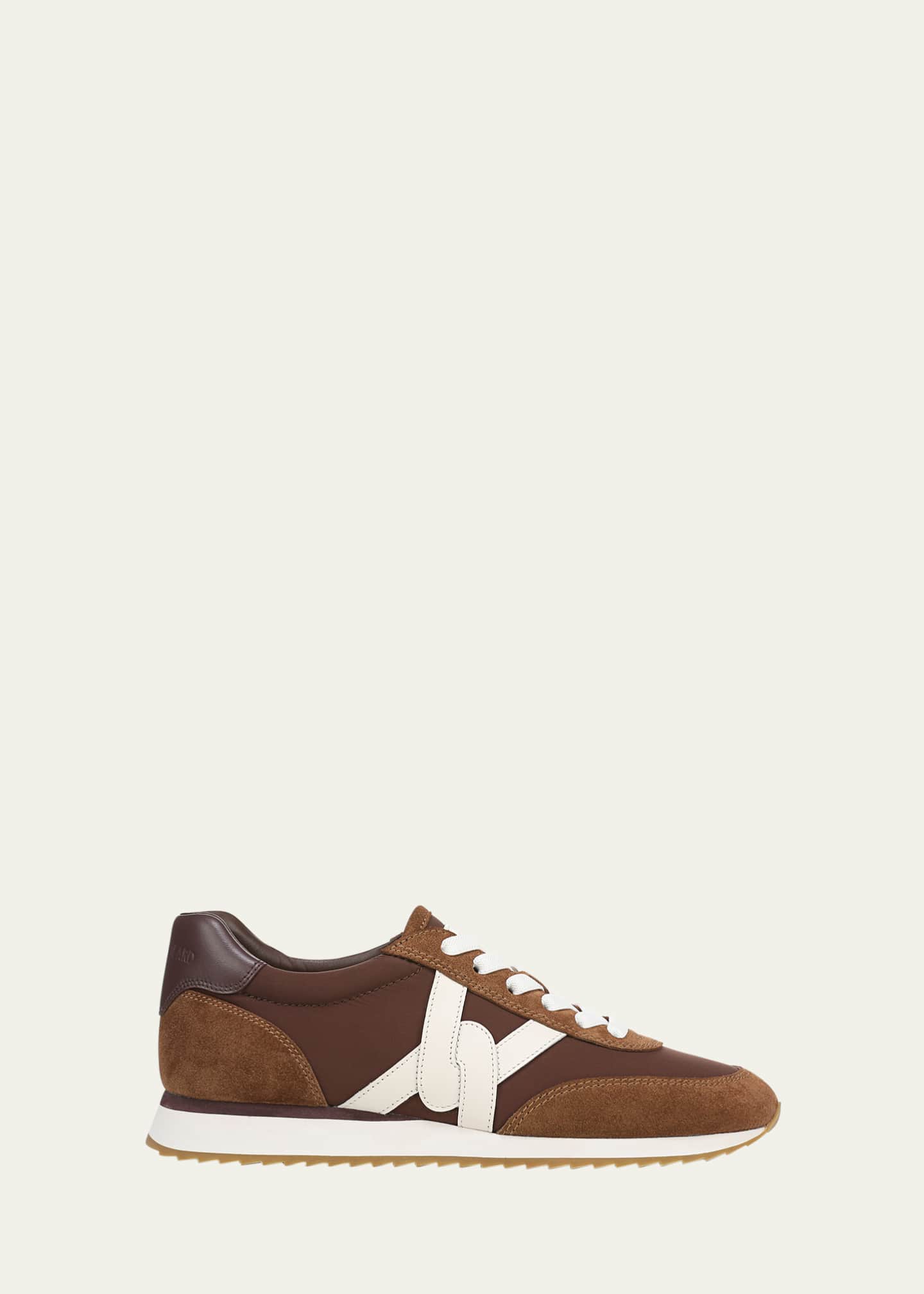 Veronica Beard Penrose Mixed Leather Low-Top Sneakers Image 1 of 4