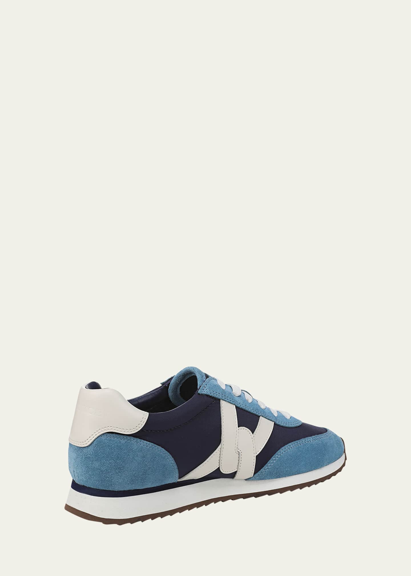 Veronica Beard Penrose Mixed Leather Runner Sneakers Image 3 of 4