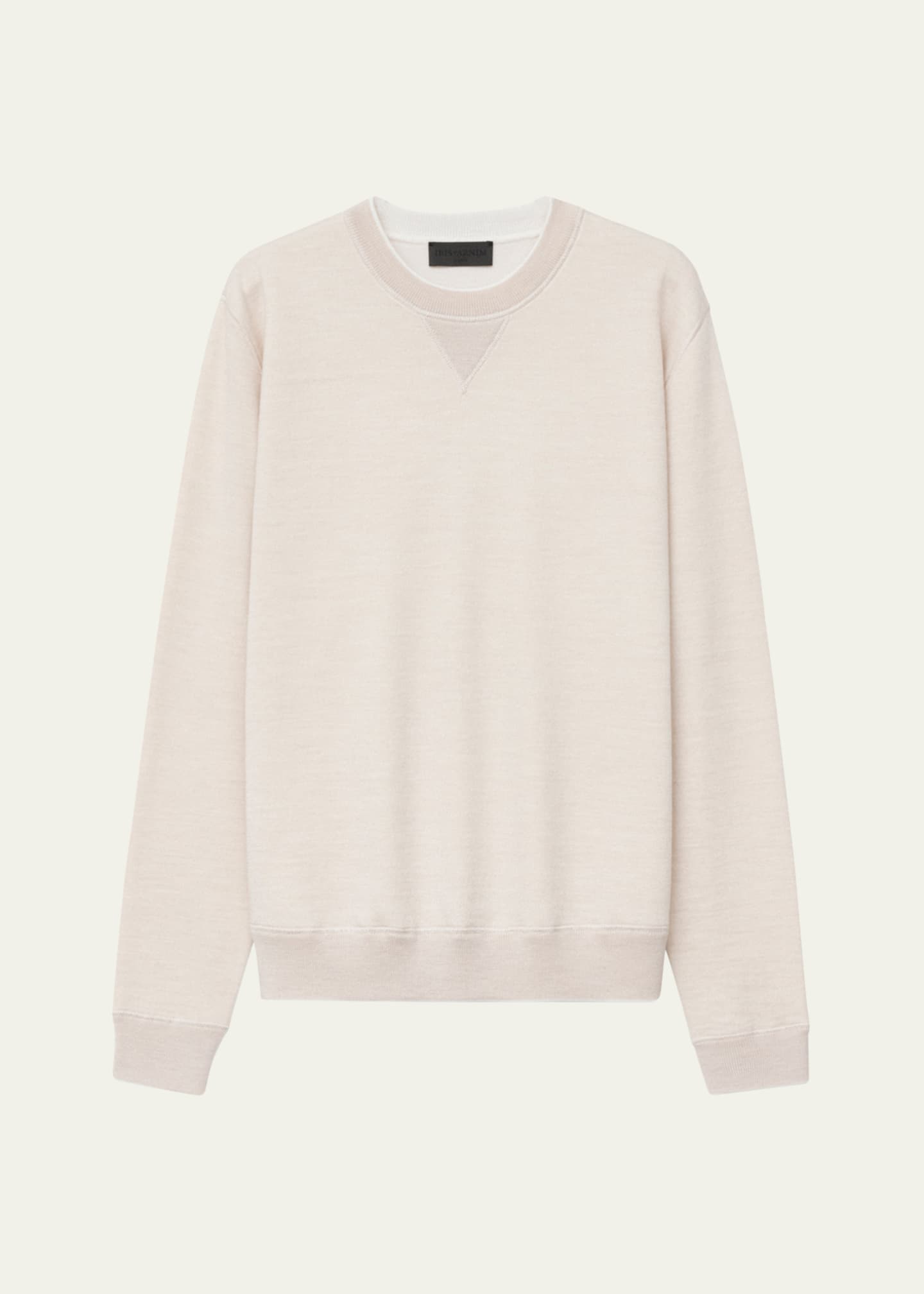 Iris Von Arnim Men's Dawson Wool Crewneck Sweater Image 1 of 5