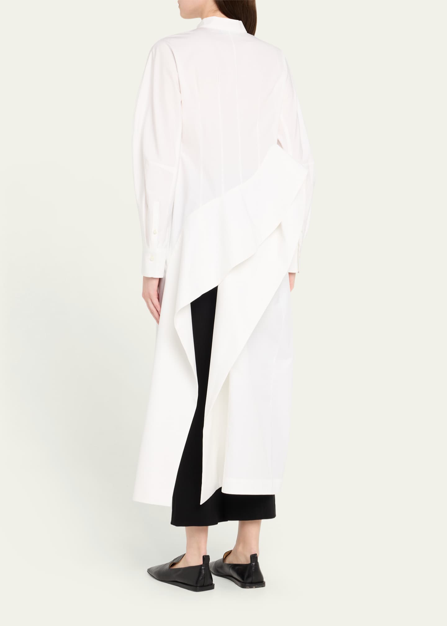ASHLYN Aislinn Button Down Cotton Shirt Dress Image 3 of 5