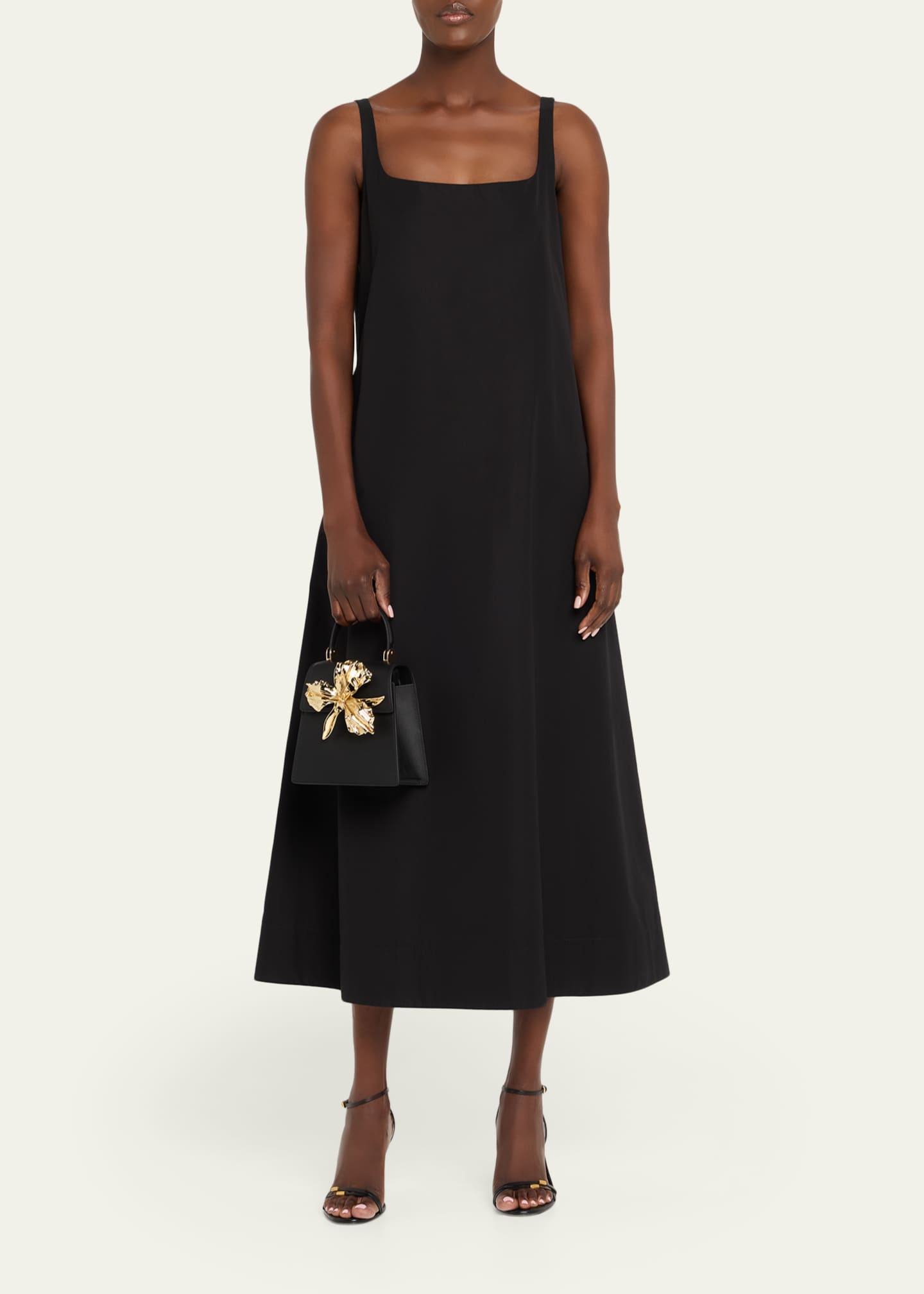 Cult Gaia Emilia Flower-Embellished Leather Top-Handle Bag Image 5 of 6