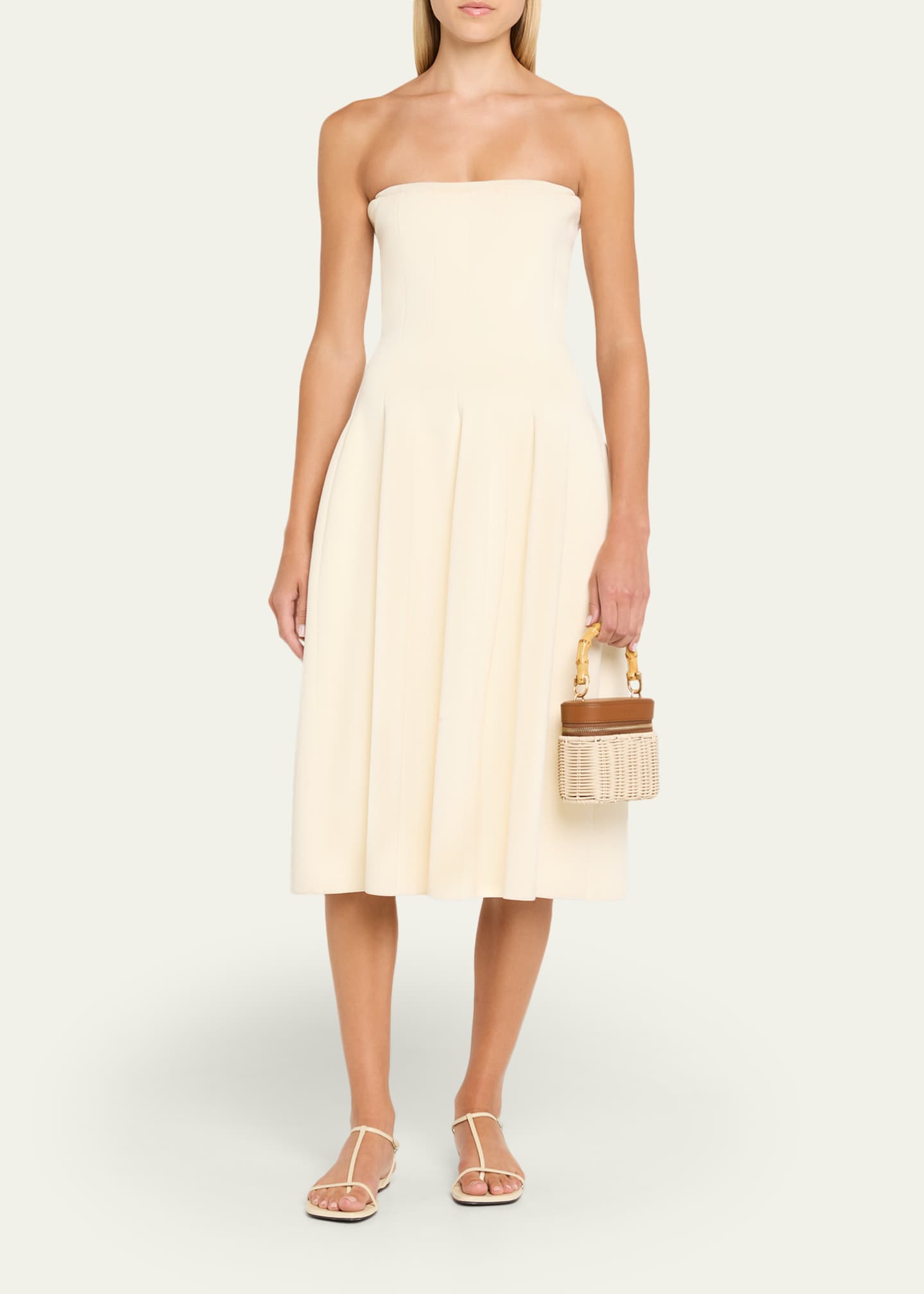 Cult Gaia Gwyneth Raffia & Leather Crossbody Bag Image 5 of 6