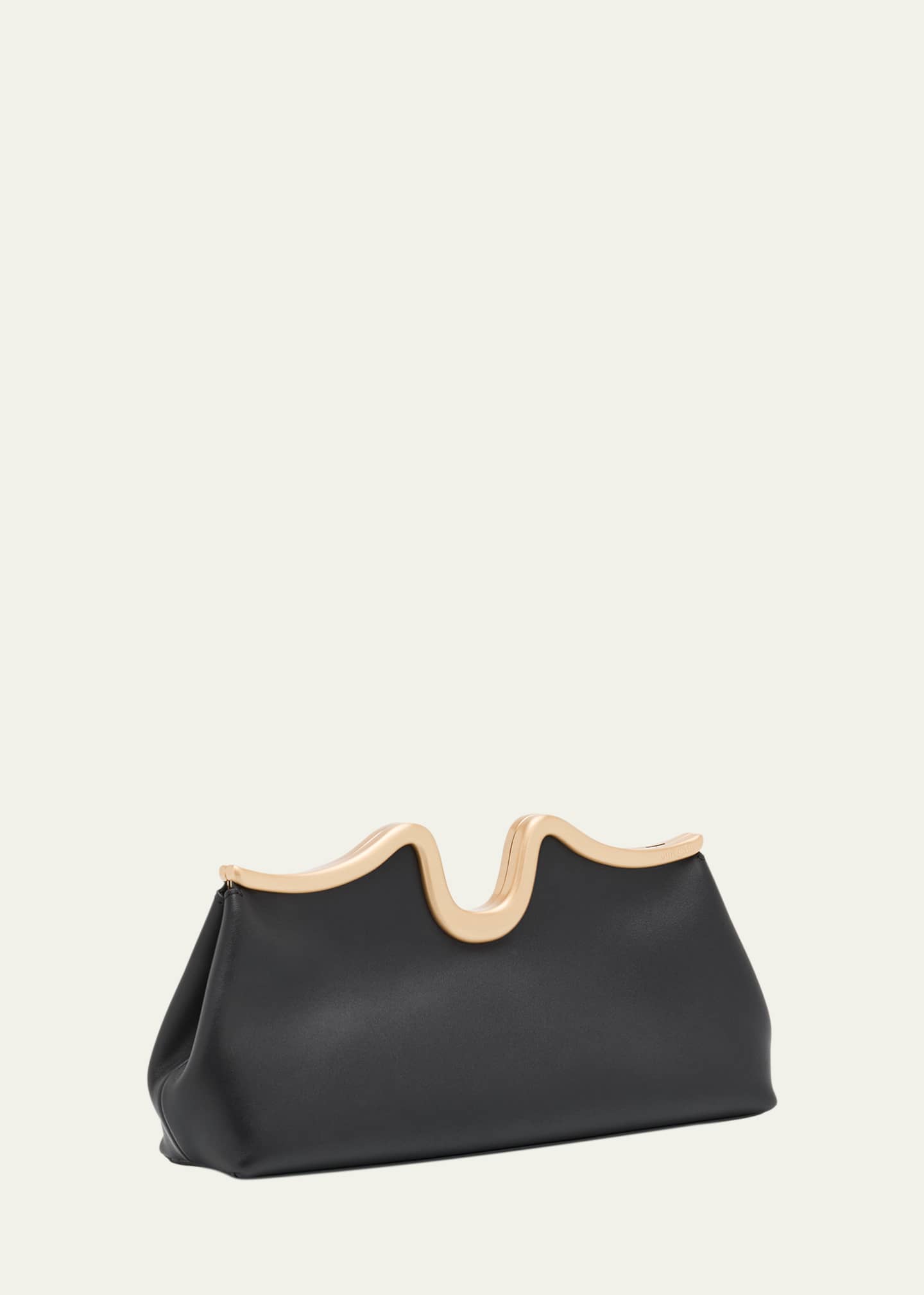Cult Gaia Valma Sculptural Leather Clutch Bag Image 3 of 6