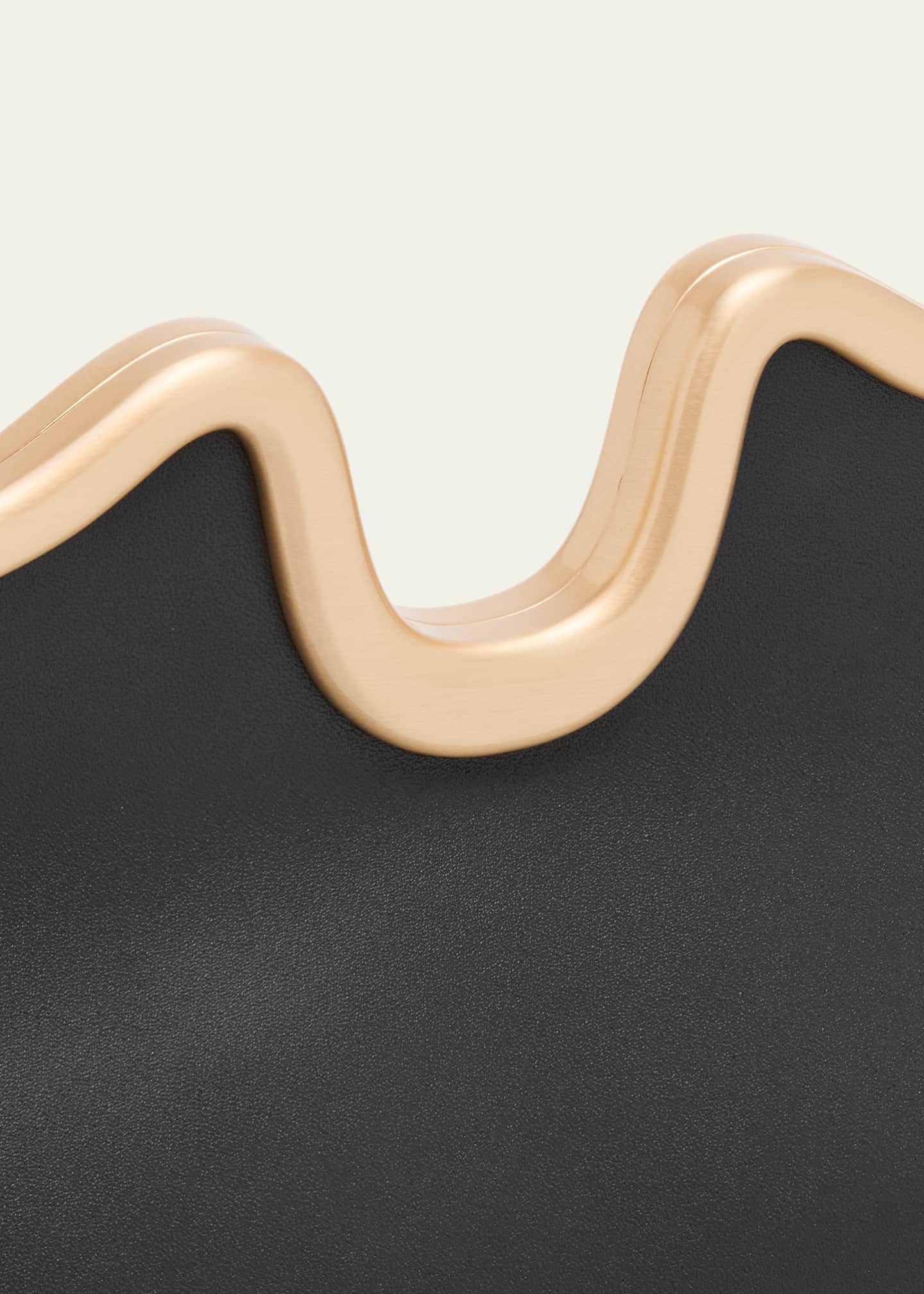 Cult Gaia Valma Sculptural Leather Clutch Bag Image 6 of 6