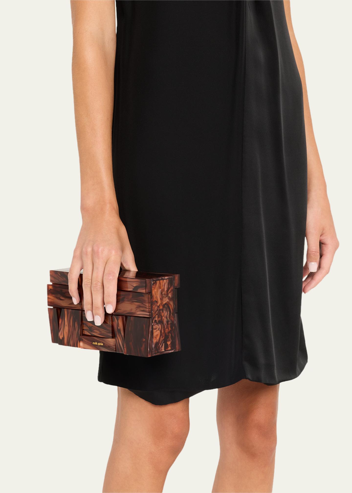 Cult Gaia Paloma Acrylic Clutch Ivory | Pre-Owned Structured Evening Bag