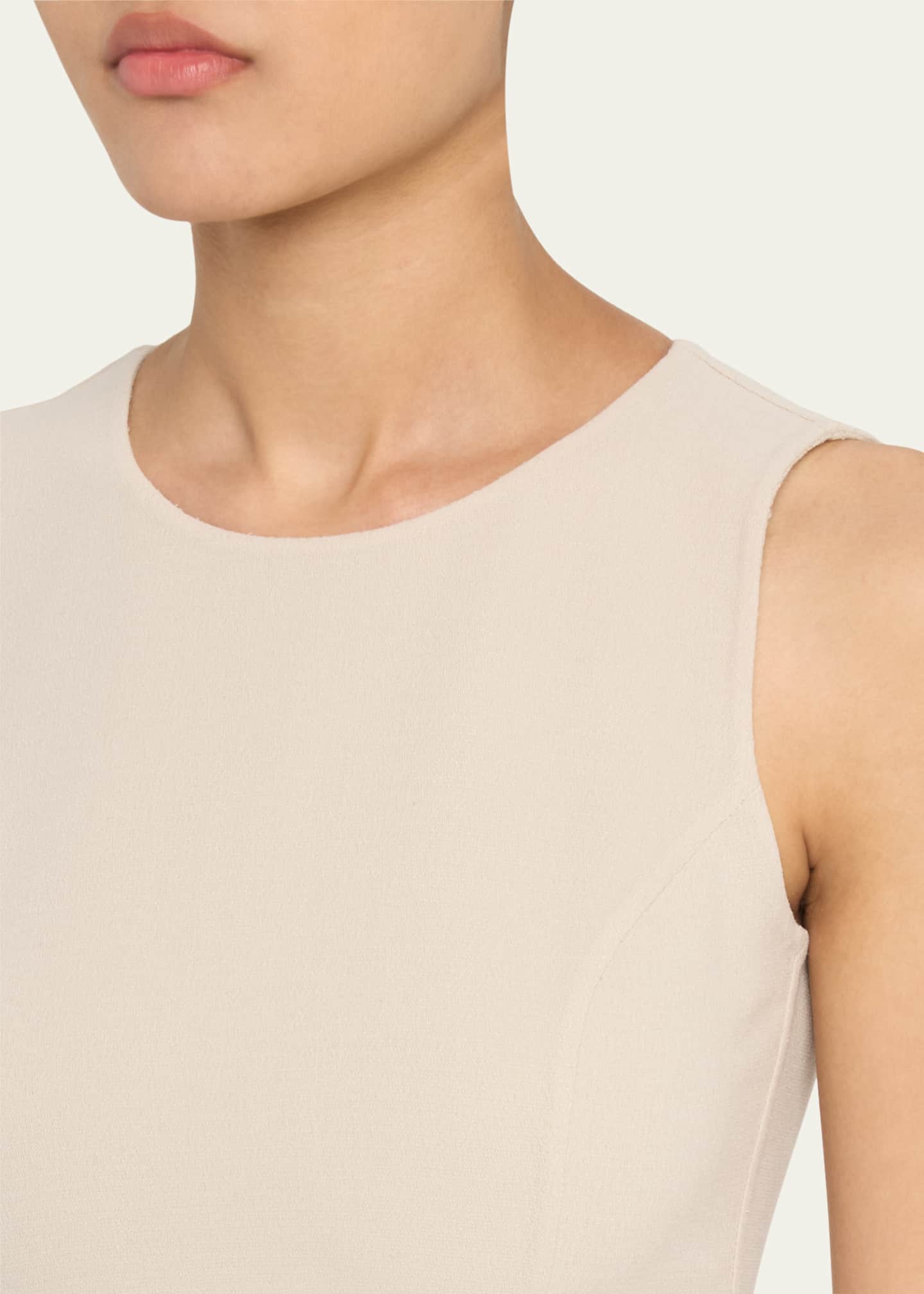 Michael Kors Collection Sleeveless Sheath Wool-Blend Dress Image 5 of 5