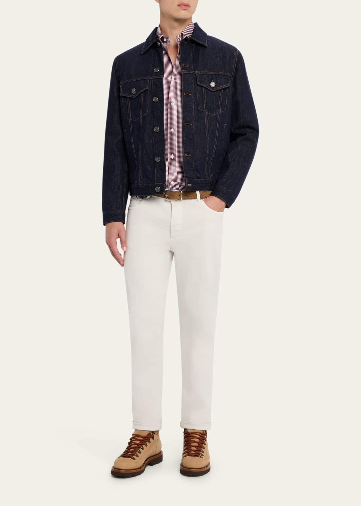【関税＆送料込み】Brunello Cucinelli 'Sartorial Square' Je Brunello Cucinelli Men's Italian Selvedge Denim Jacket