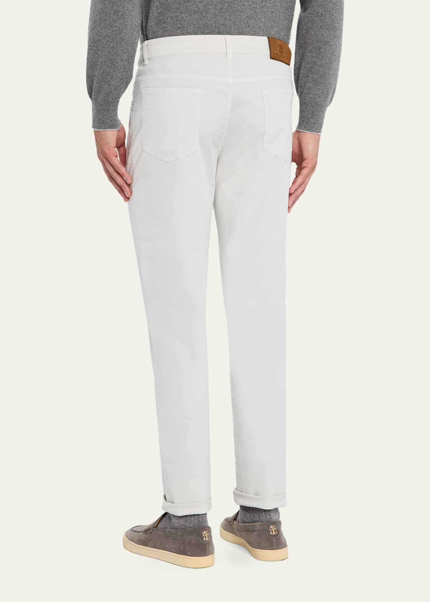 Brunello Cucinelli Men's Italian-Fit Denim Five-Pocket Pants