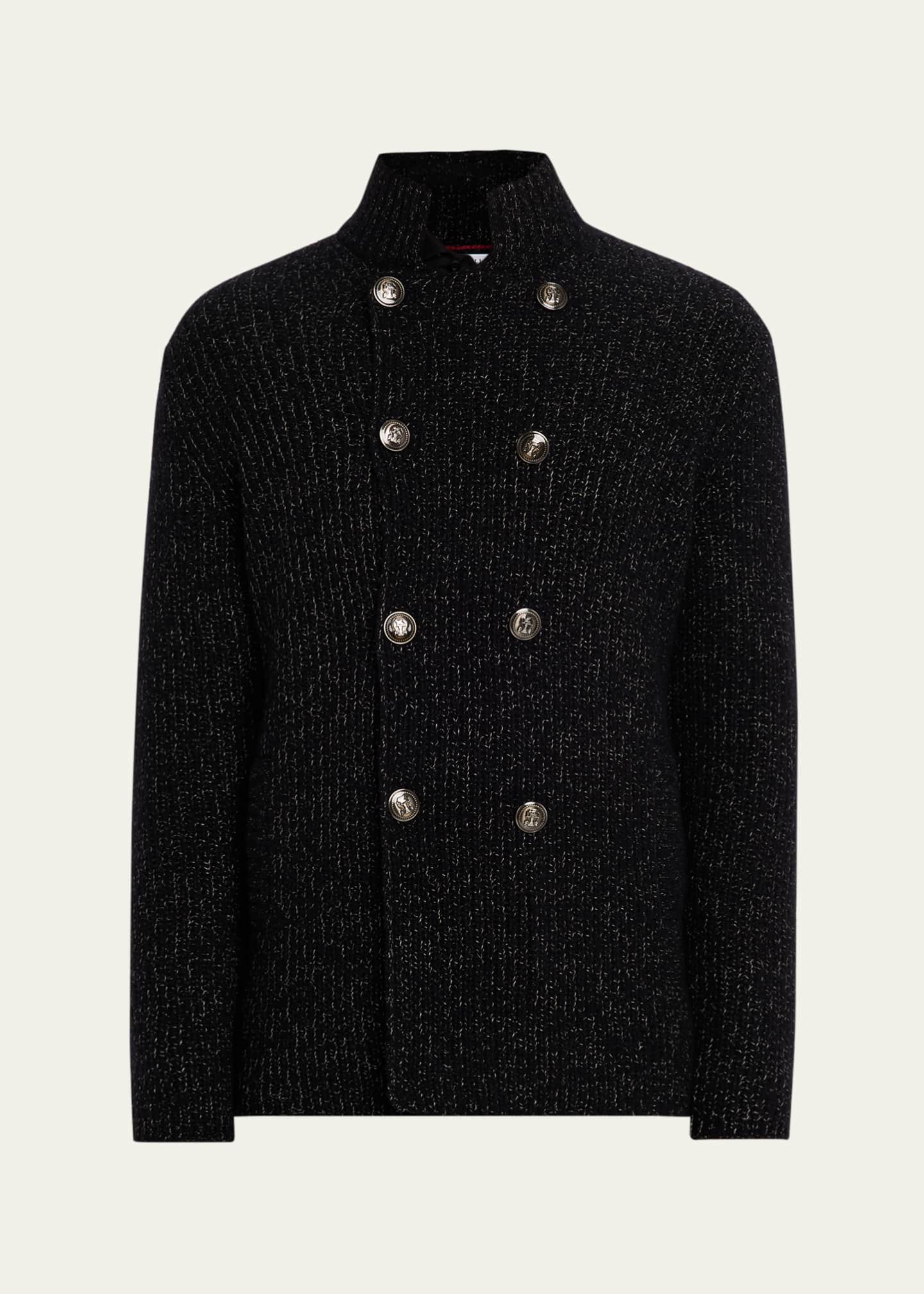 Brunello Cucinelli Men's Wool, Silk, and Cashmere Double