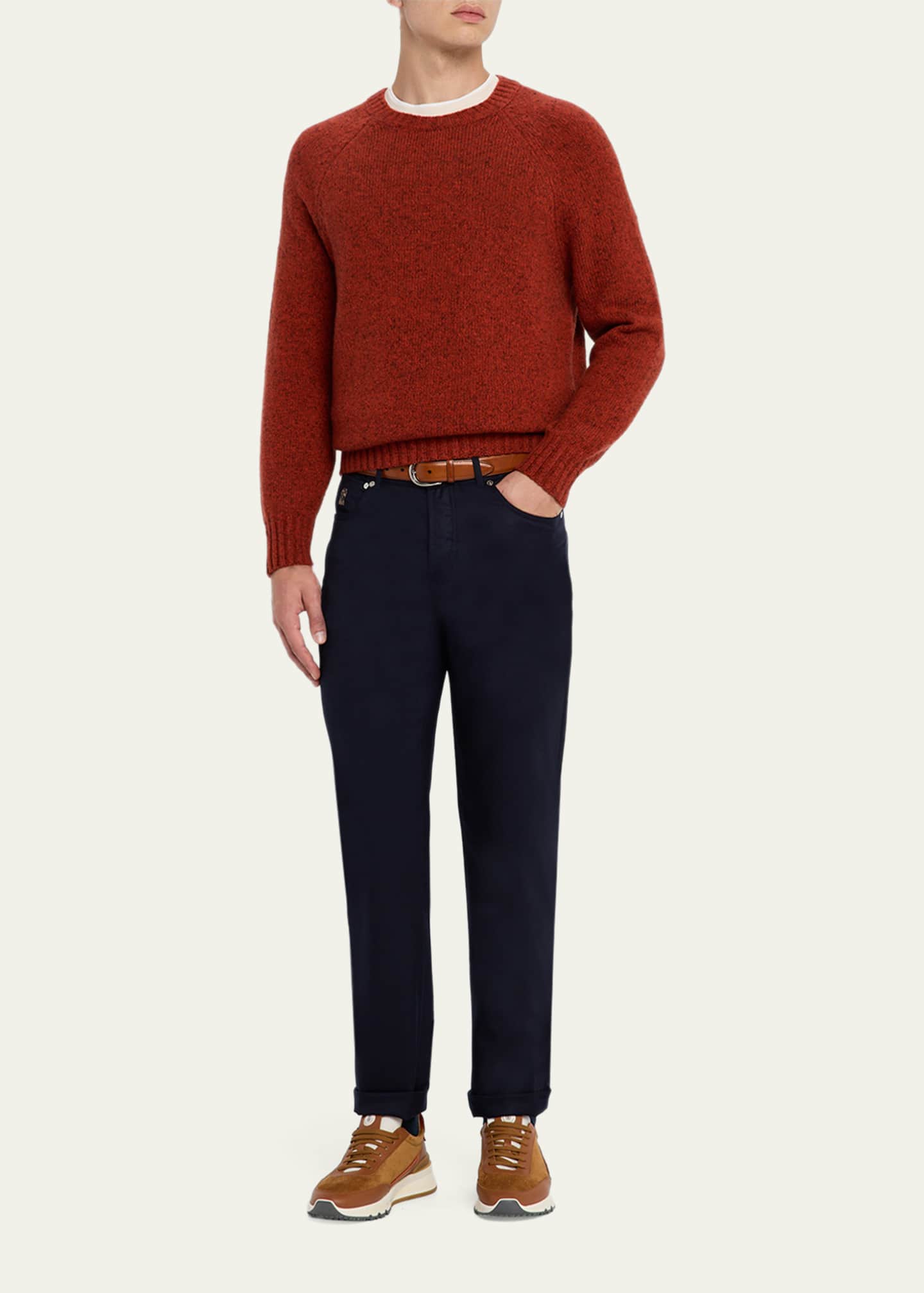 Brunello Cucinelli Men's Wool Flannel Five-Pocket Pants - Bergdorf