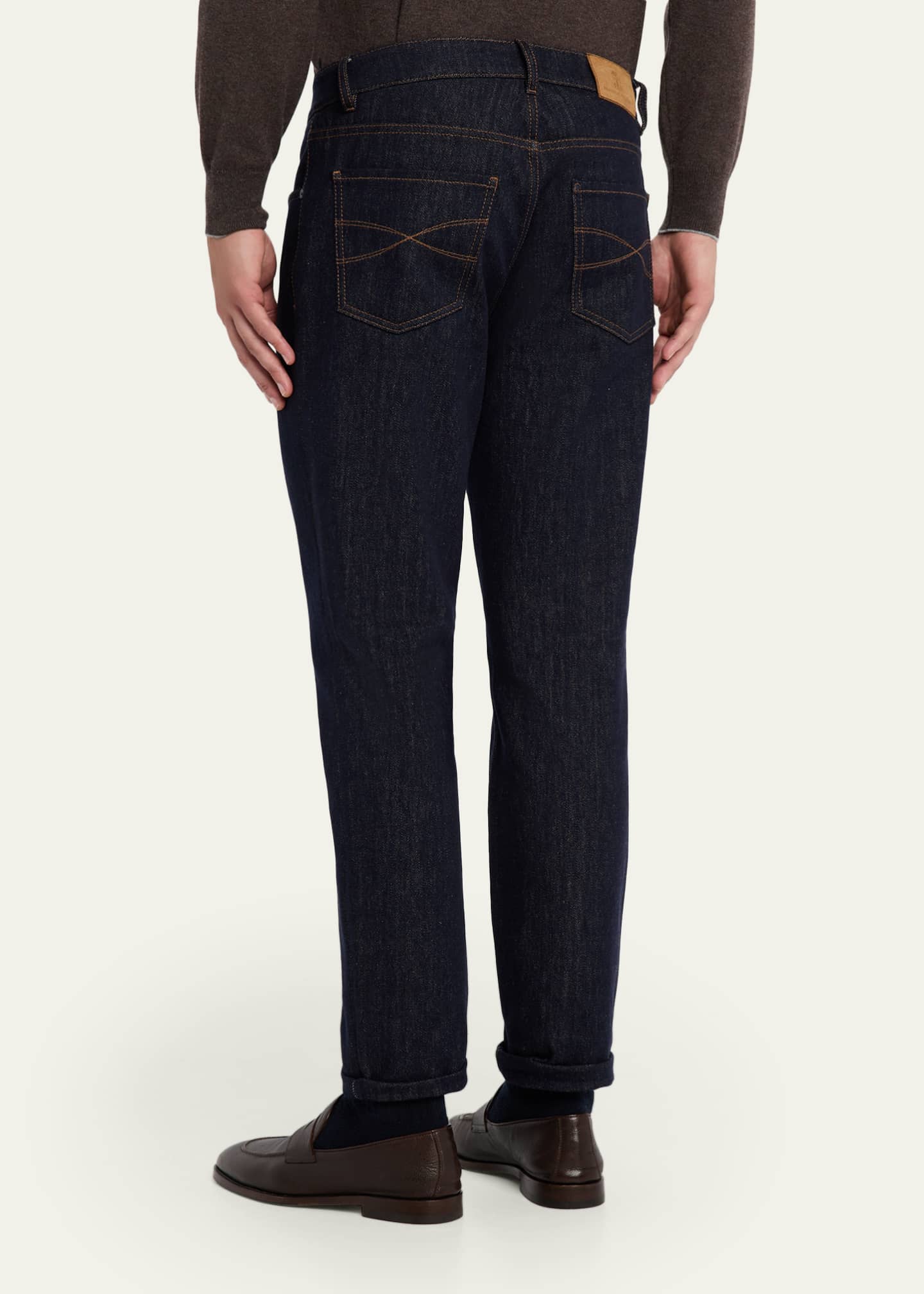 BRUNELLO CUCINELLI ストレッチ　スキニーデニム　XS Brunello Cucinelli Men's Italian Selvedge Denim Five-Pocket Pants