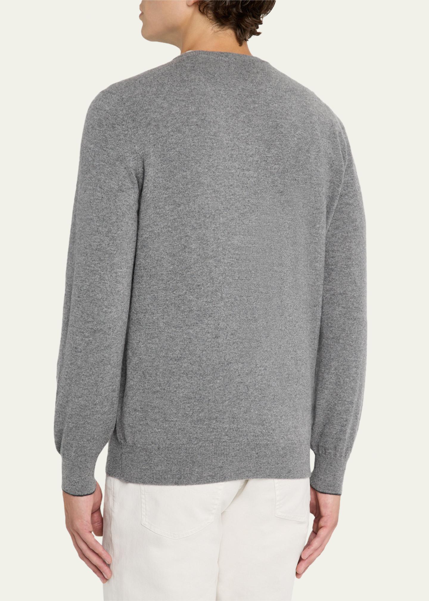 Brunello Cucinelli Men's Cashmere Classic Fit V-Neck Sweater