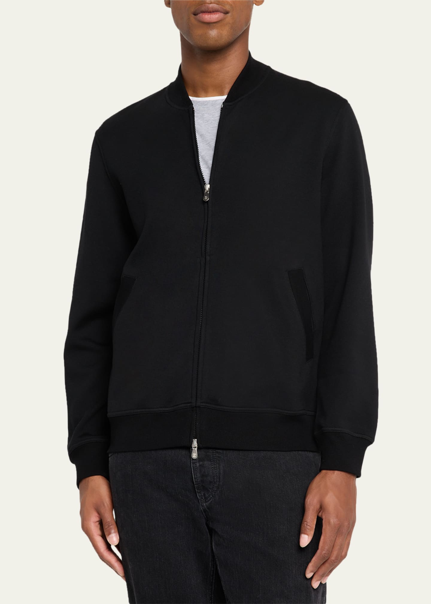 Brunello Cucinelli Men's Travel Full-Zip Bomber Jacket - Bergdorf