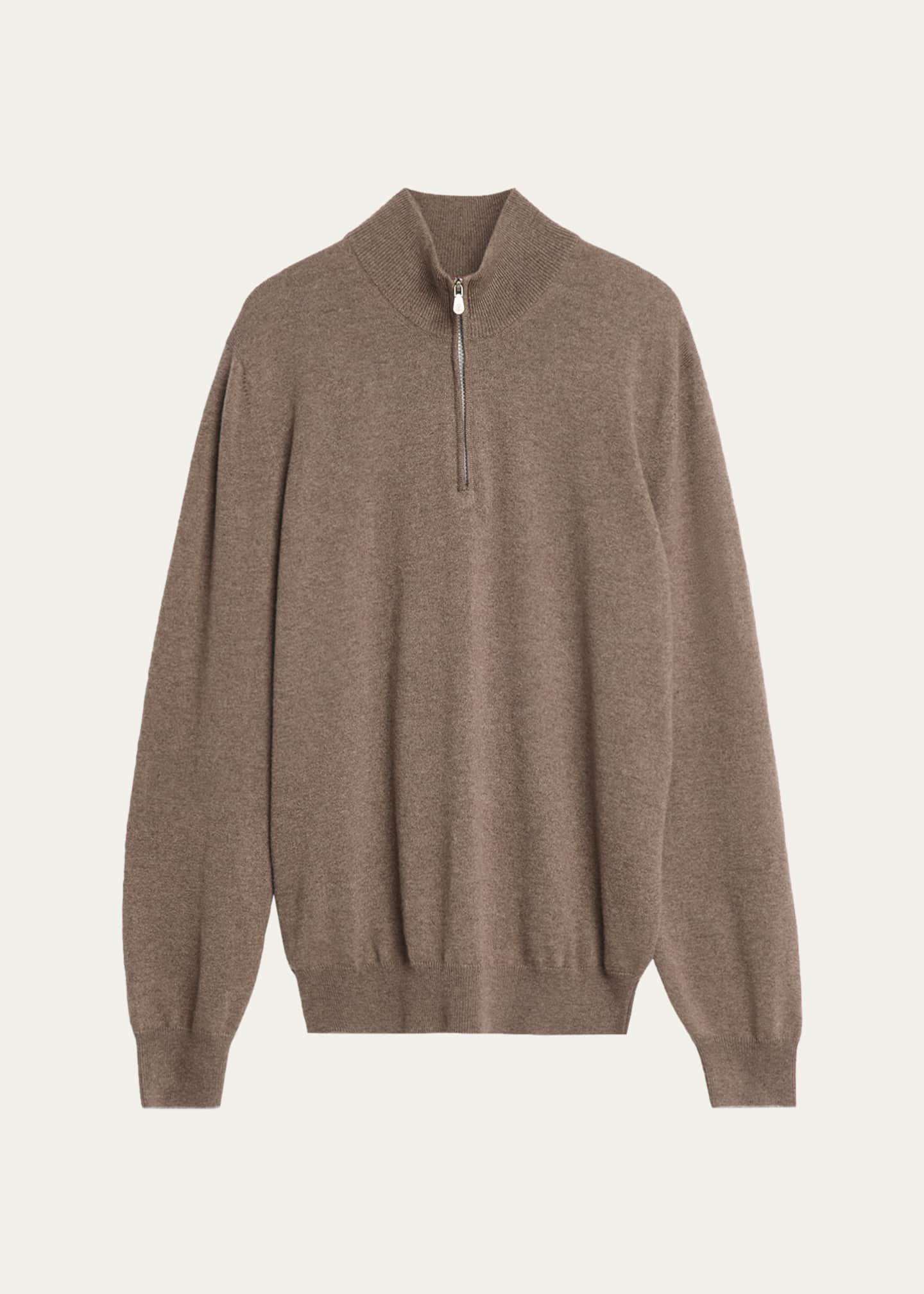 Brunello Cucinelli Men's Cashmere Quarter-Zip Sweater - Bergdorf