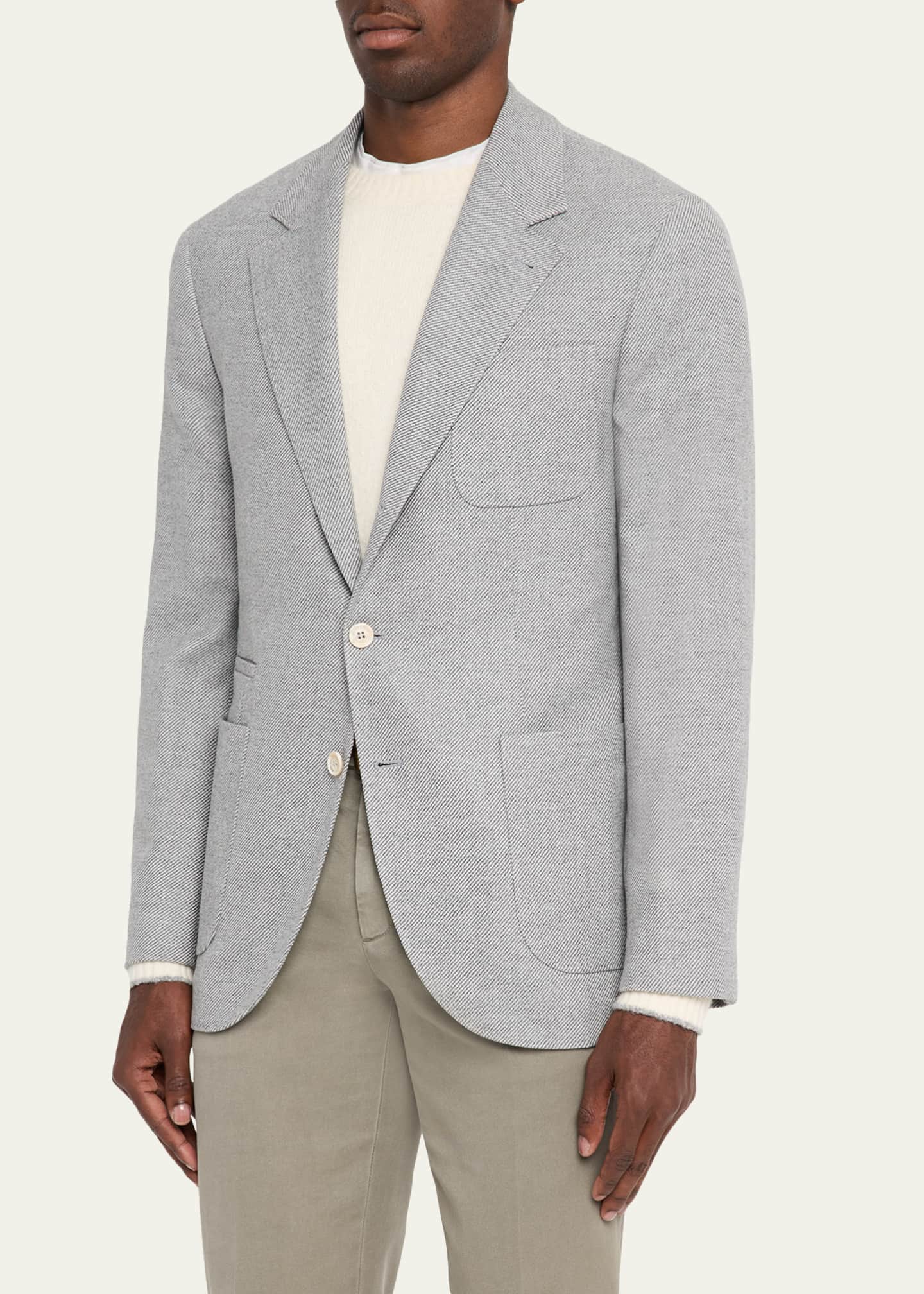 2025年ファッション福袋 Brunello Cucinelli Men's Cavallery Twill Sport Jacket ジャケット・アウター