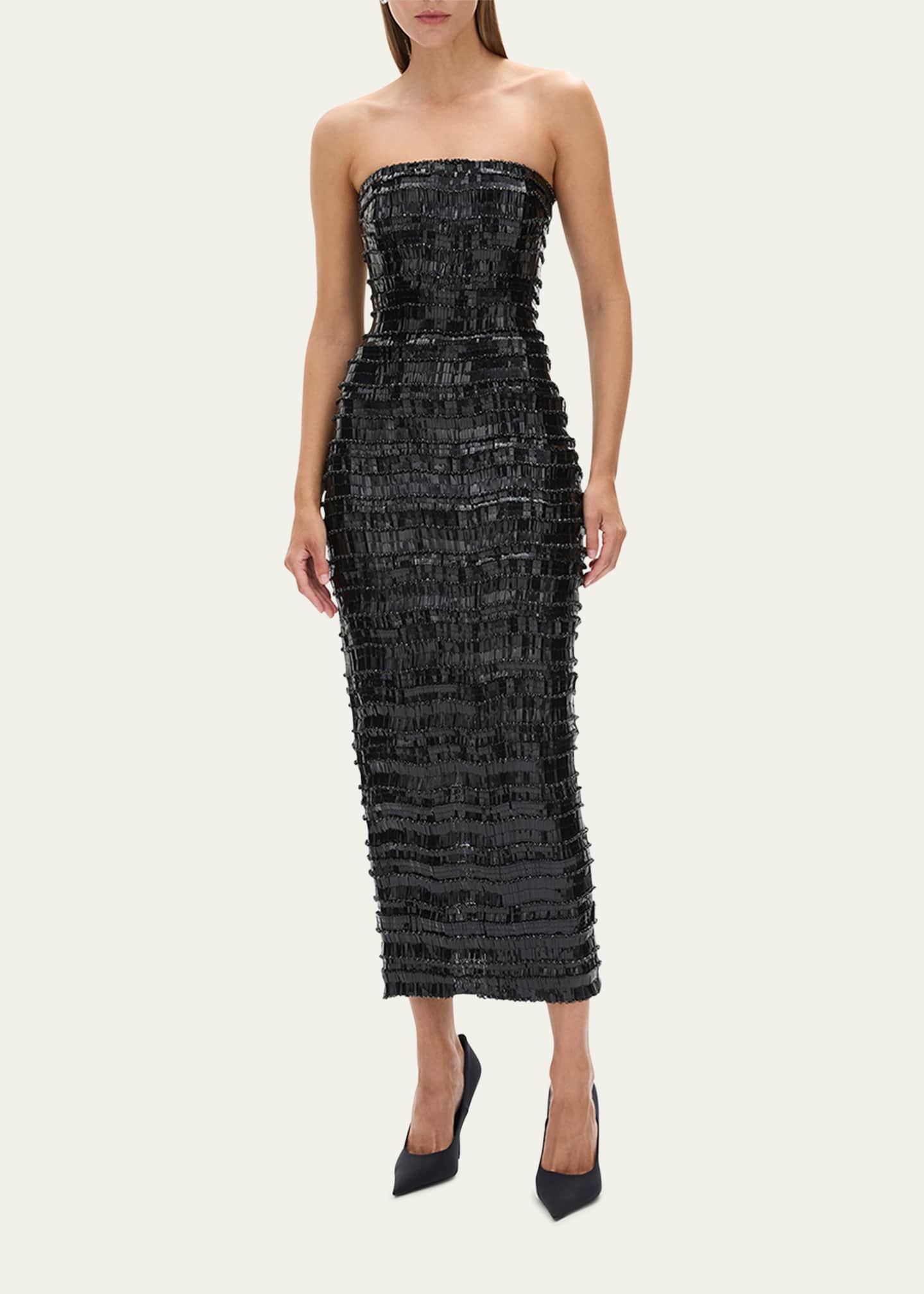 Rachel Gilbert Sylvie Embellished Strapless Dress Image 2 of 5