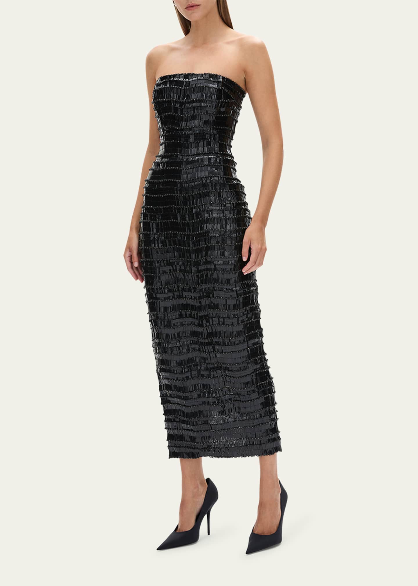 Rachel Gilbert Sylvie Embellished Strapless Dress Image 4 of 5