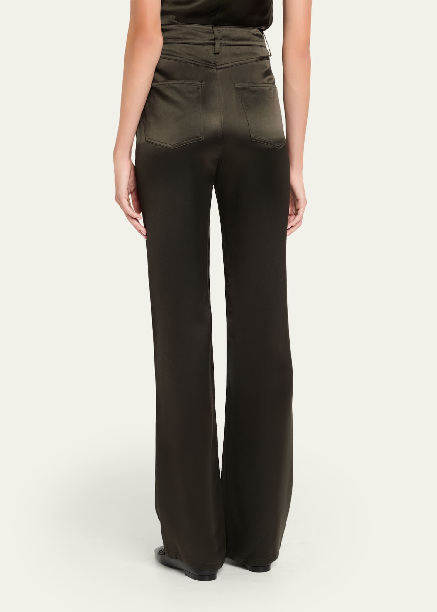 Nanushka Tita Straight-Leg Satin Pants Image 3 of 5