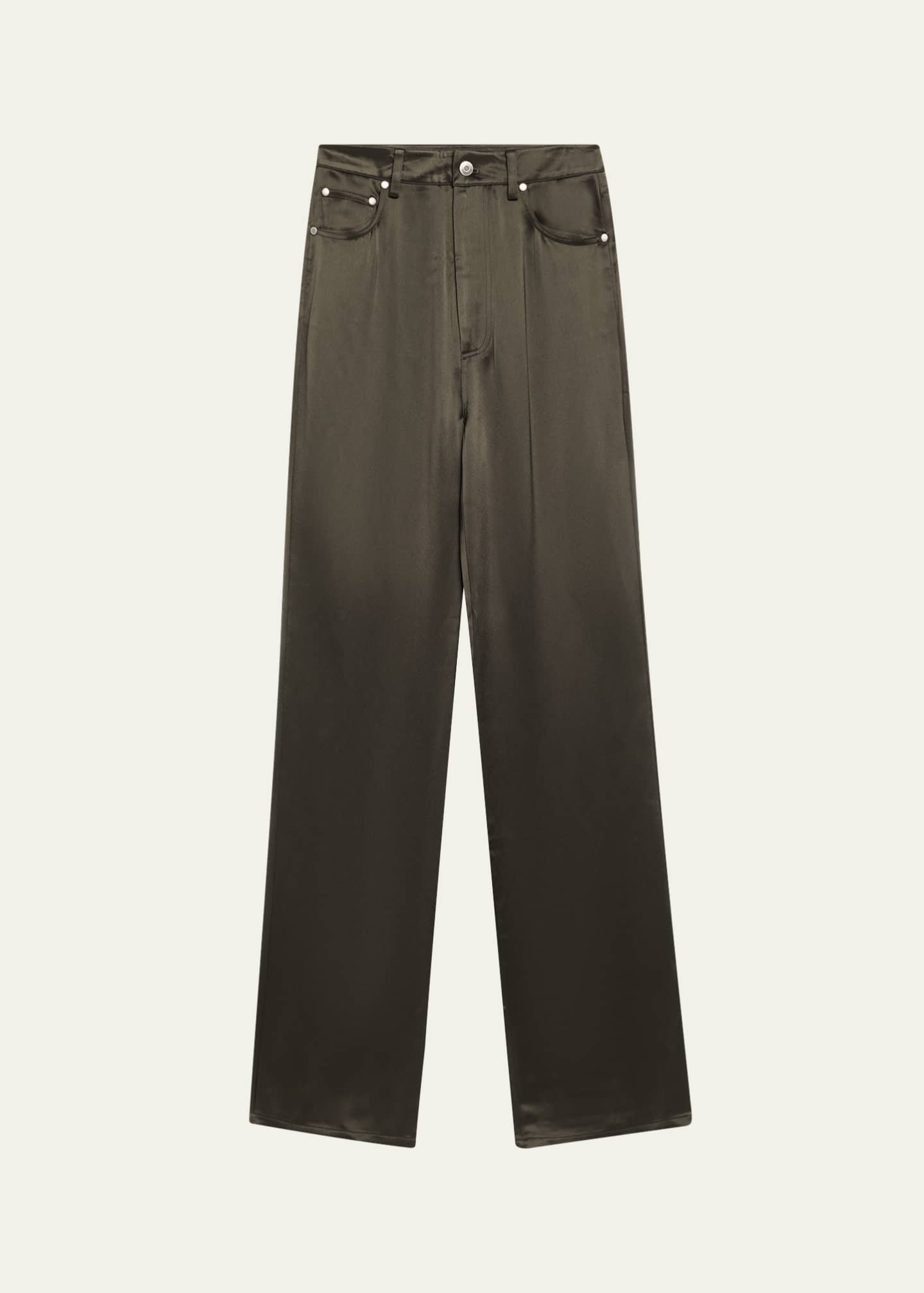 Nanushka Tita Straight-Leg Satin Pants Image 1 of 5