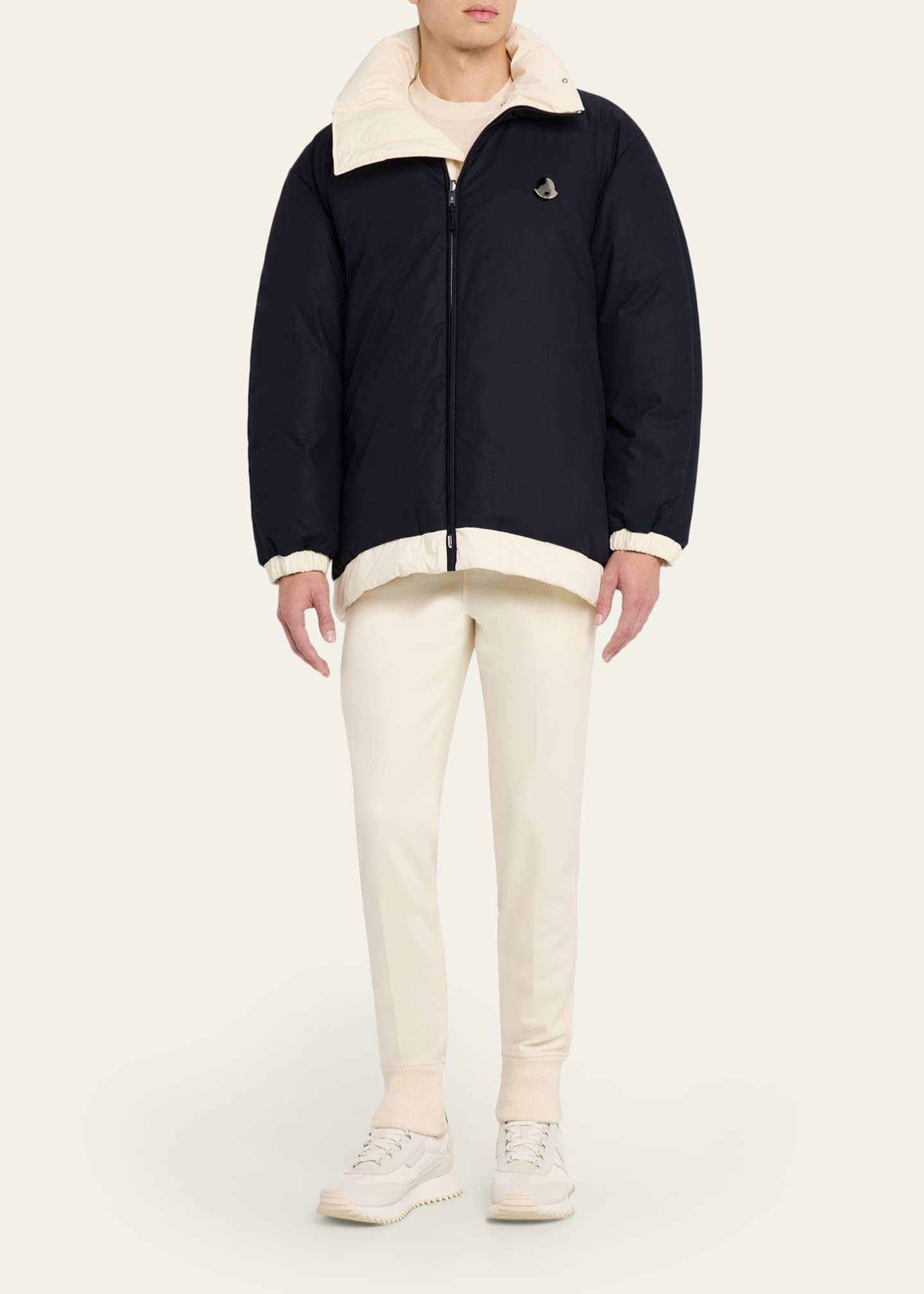 x JIL SANDER Men's Penguinone Reversible Short Down Jacket