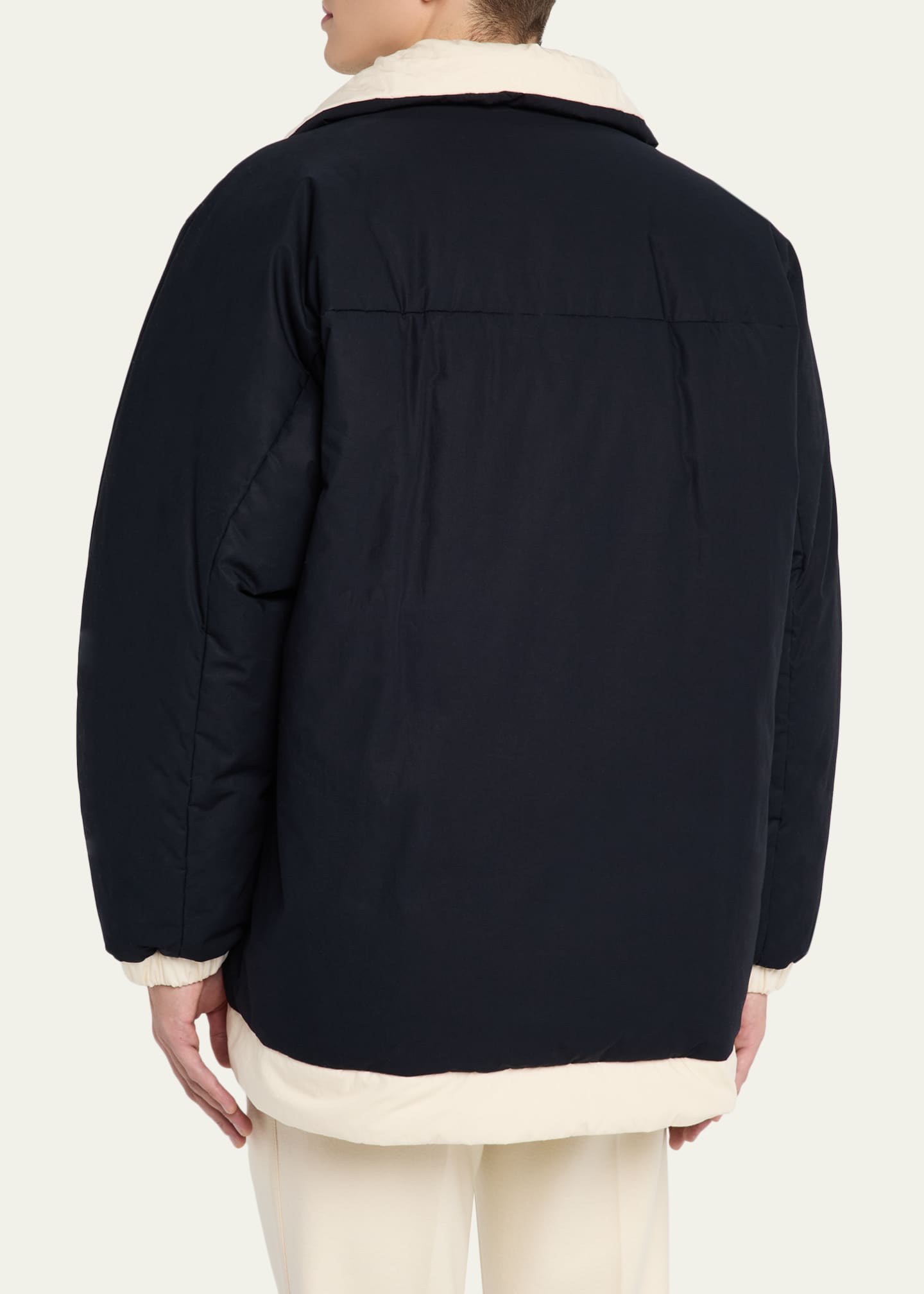 x JIL SANDER Men's Penguinone Reversible Short Down Jacket