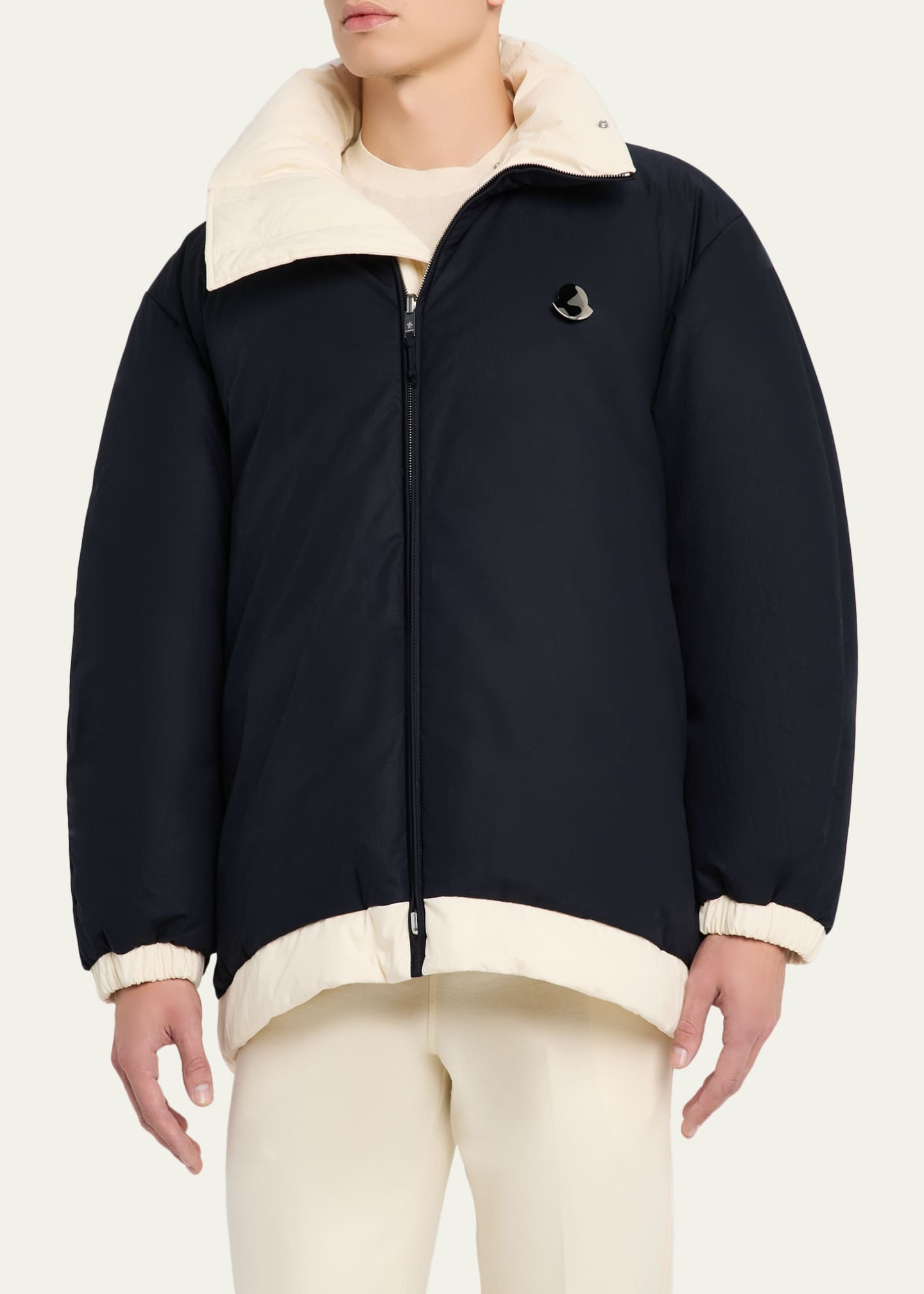 x JIL SANDER Men's Penguinone Reversible Short Down Jacket