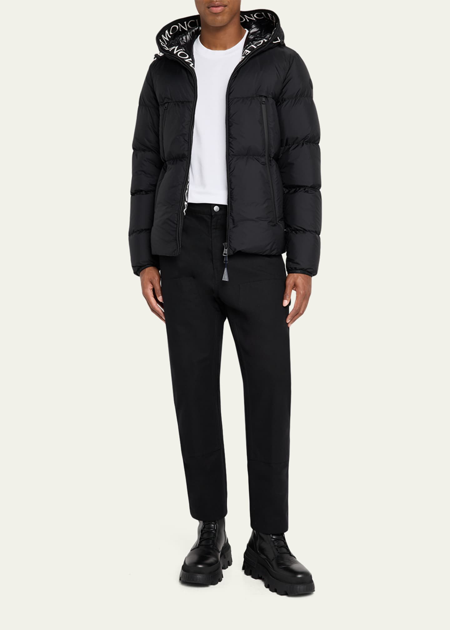 Moncler Men's Montcla Hooded Short Down Jacket - Bergdorf Goodman