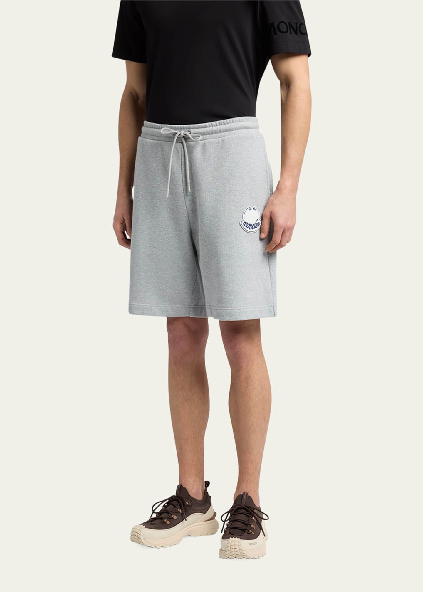 Moncler Men's Cotton Drawstring Shorts - Bergdorf Goodman