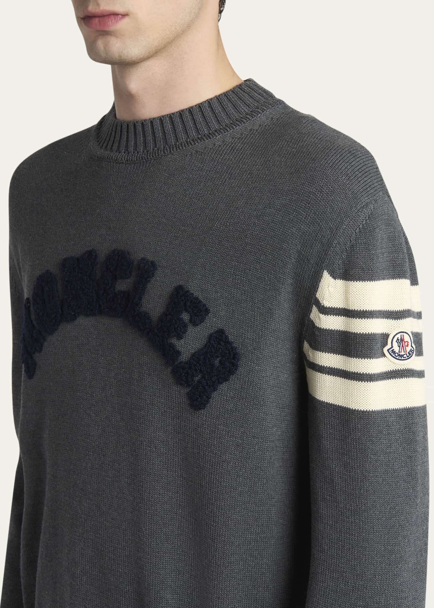 MONCLER 25S LONG-SLEEVE CREWNECK SWEATER 380